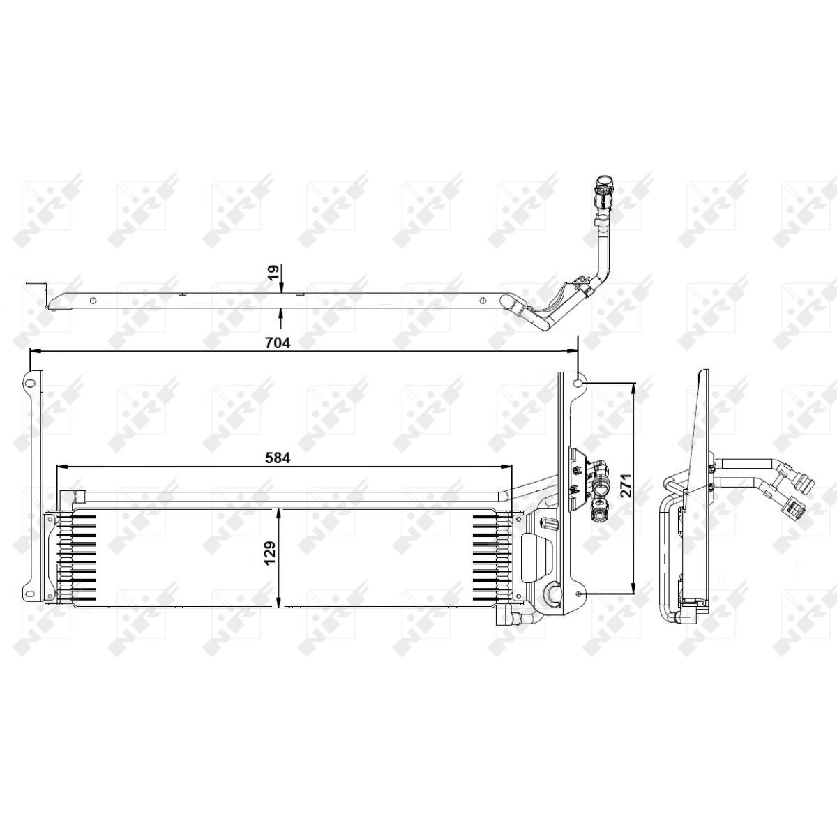 Ölkühler Automatikgetriebe 31360 für VW Tiguan 5N_