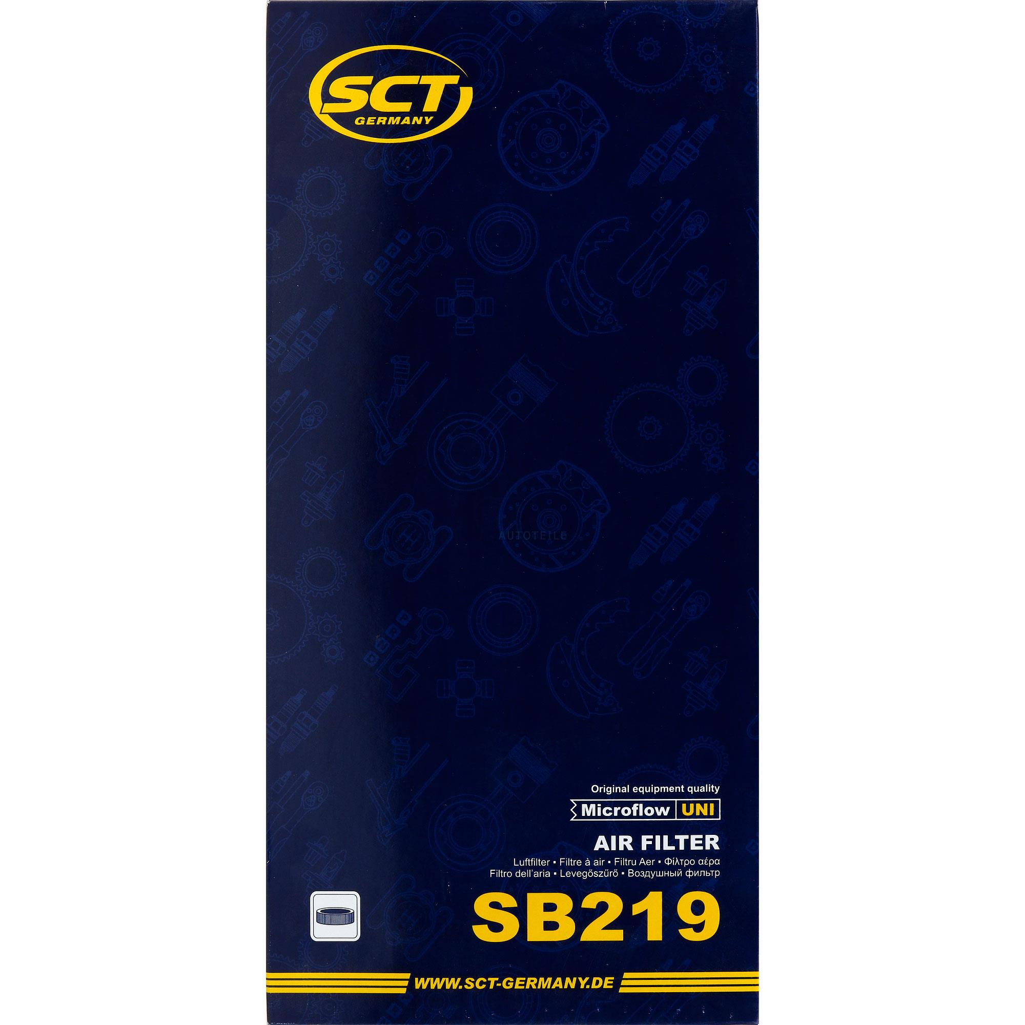 SCT - MANNOL Luftfilter für Peugeot 807 E 2.0 HDi 2.2 406 8B 1.8 16V 9D 9U