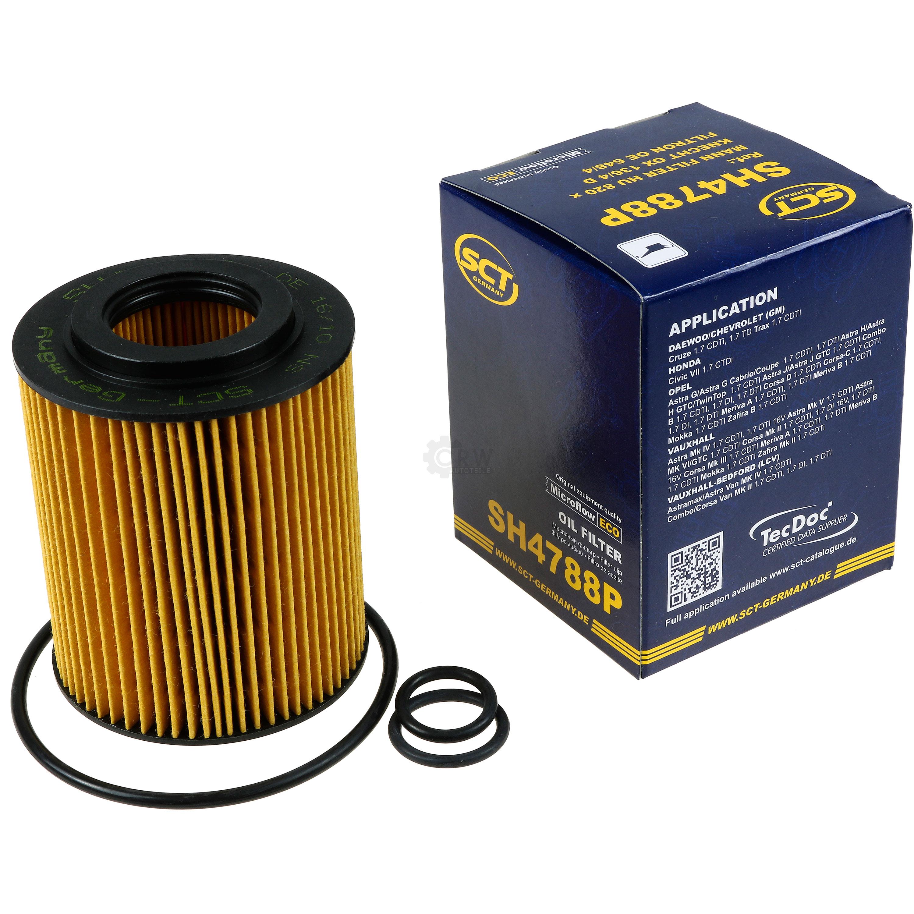 Ölfilter SH 4788 P für Opel Astra J CC Meriva B Van S10 F35_ Honda Civic VII Hatchback EU EP EV Trax J308 J305