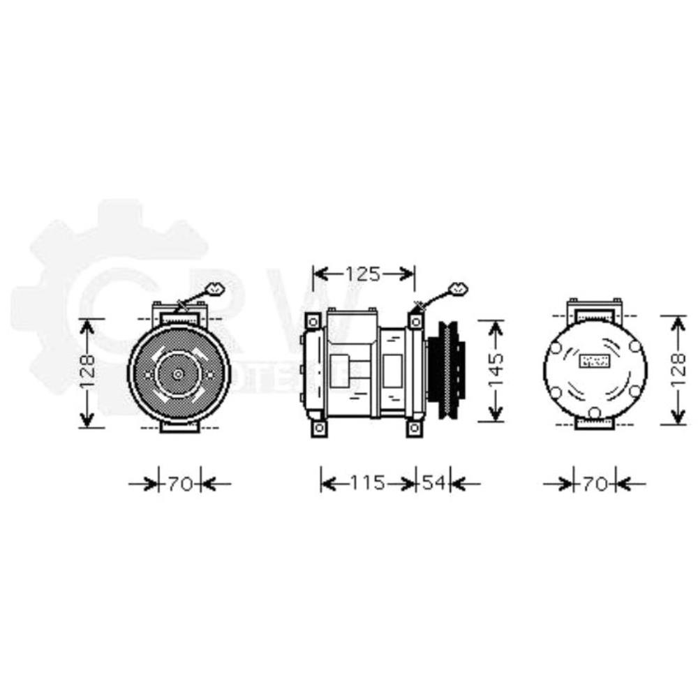 Kompressor Klimaanlage Klimakompressor für Chrysler Voyager III GS