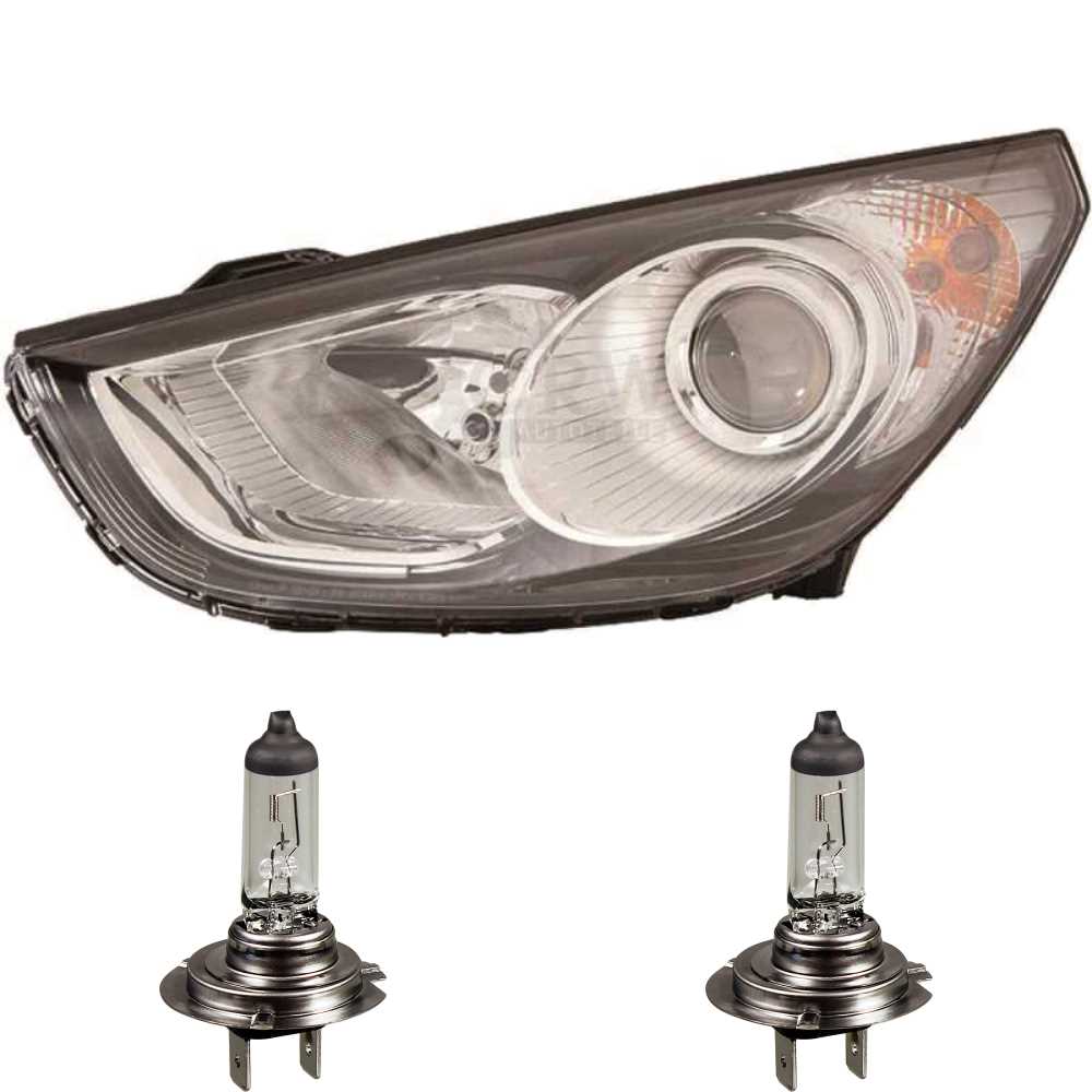 Scheinwerfer rechts für Hyundai ix35 Bj. 10->> H7+H7 inkl. PHILIPS Lampen