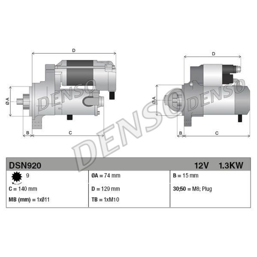 DENSO STARTER FÜR TOYOTA DSN