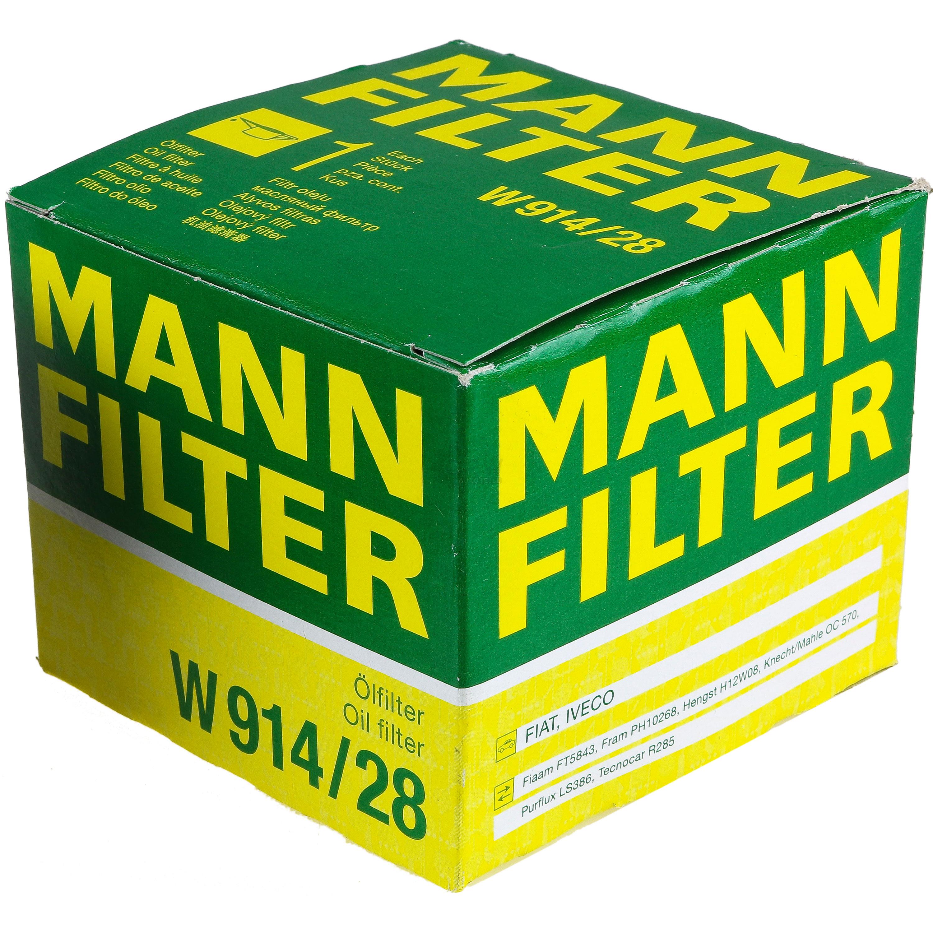 MANN Ölfilter W 914/28 Oil Filter