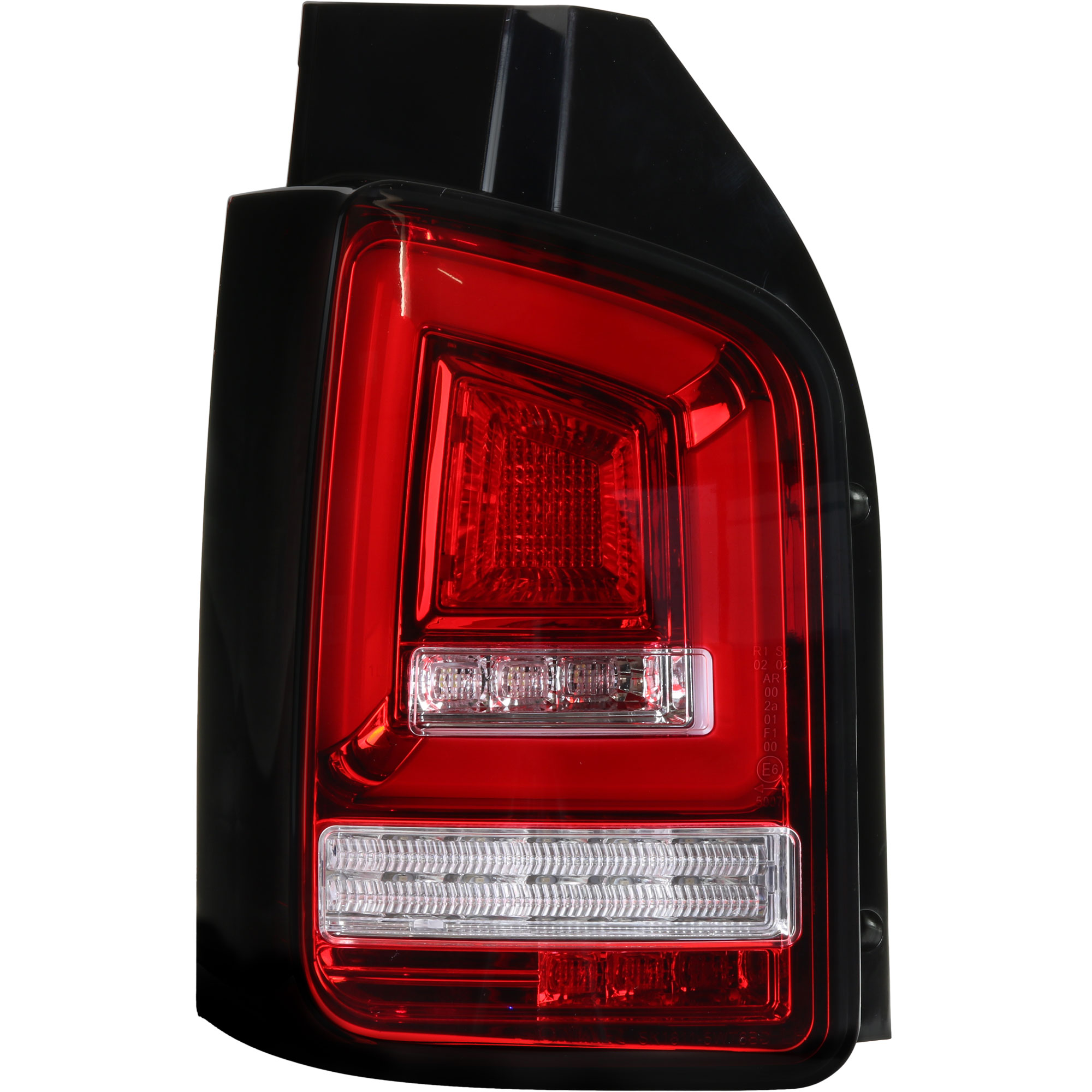 Rückleuchten Set Voll LED Lightbar für VW T5 Bj. 03-09 rot klar für Heckklappe
