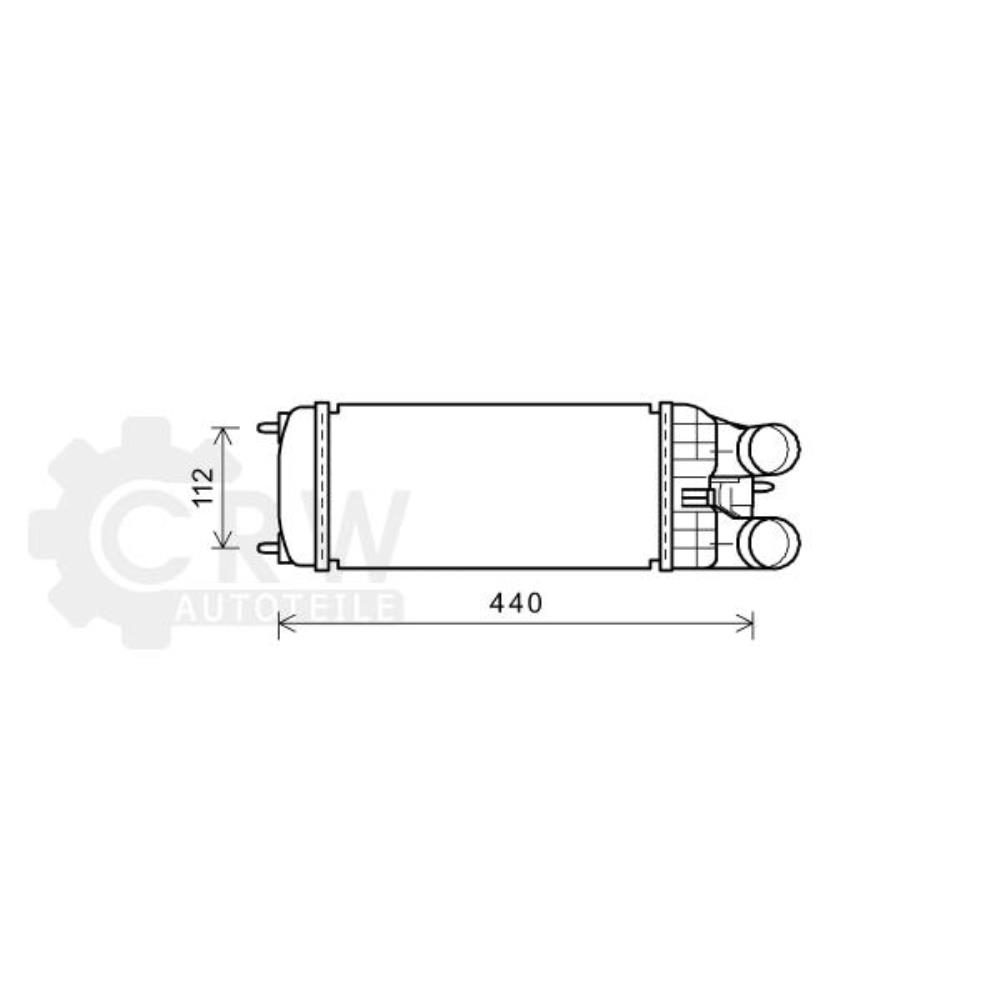 Ladeluftkühler für Peugeot 207 CC WD_ SW WK_ 308 4A_ 4C_ Citroën DS3 Cabriolet