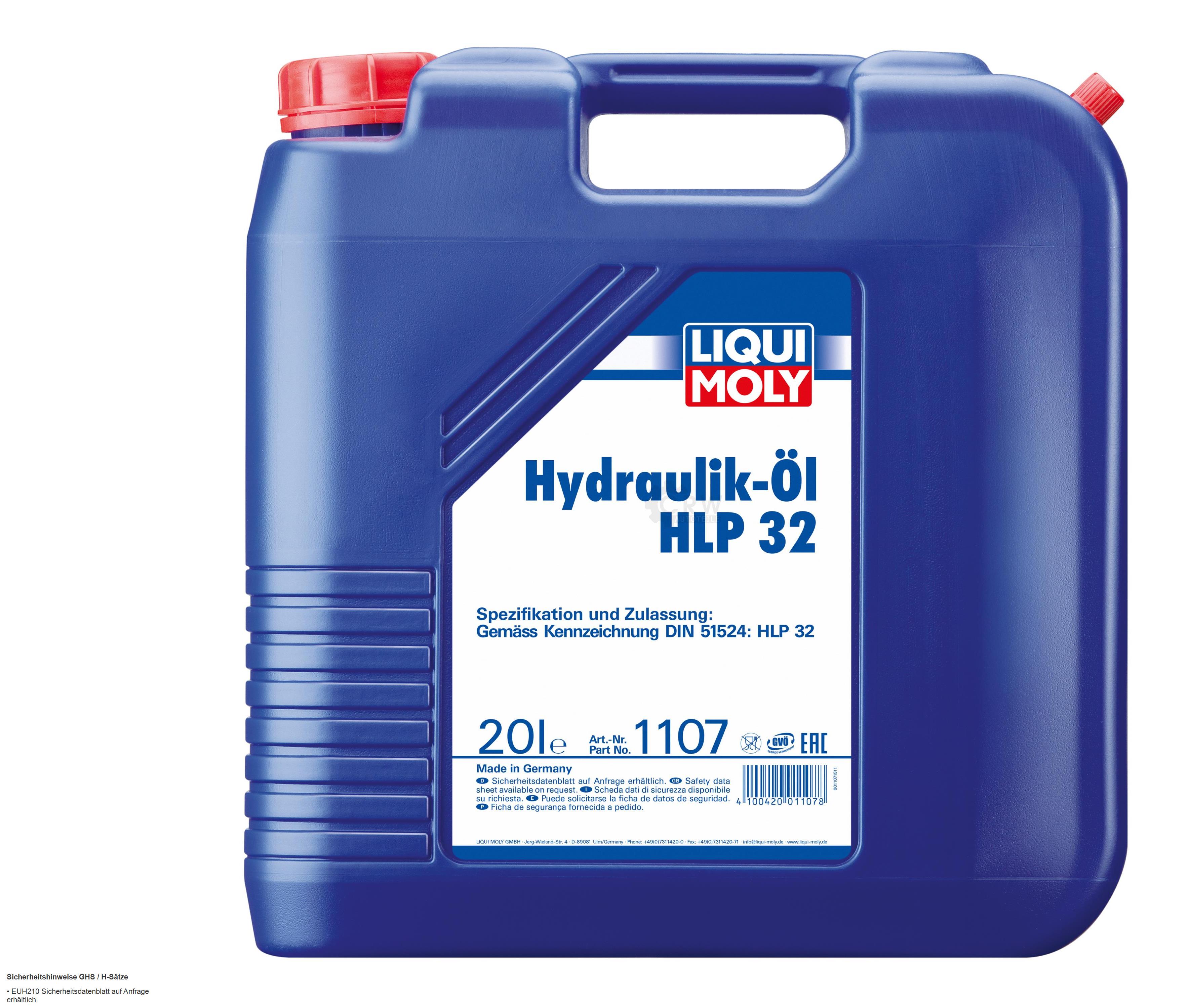 Hydrauliköl HLP 32 Kanister Kunststoff 20 l