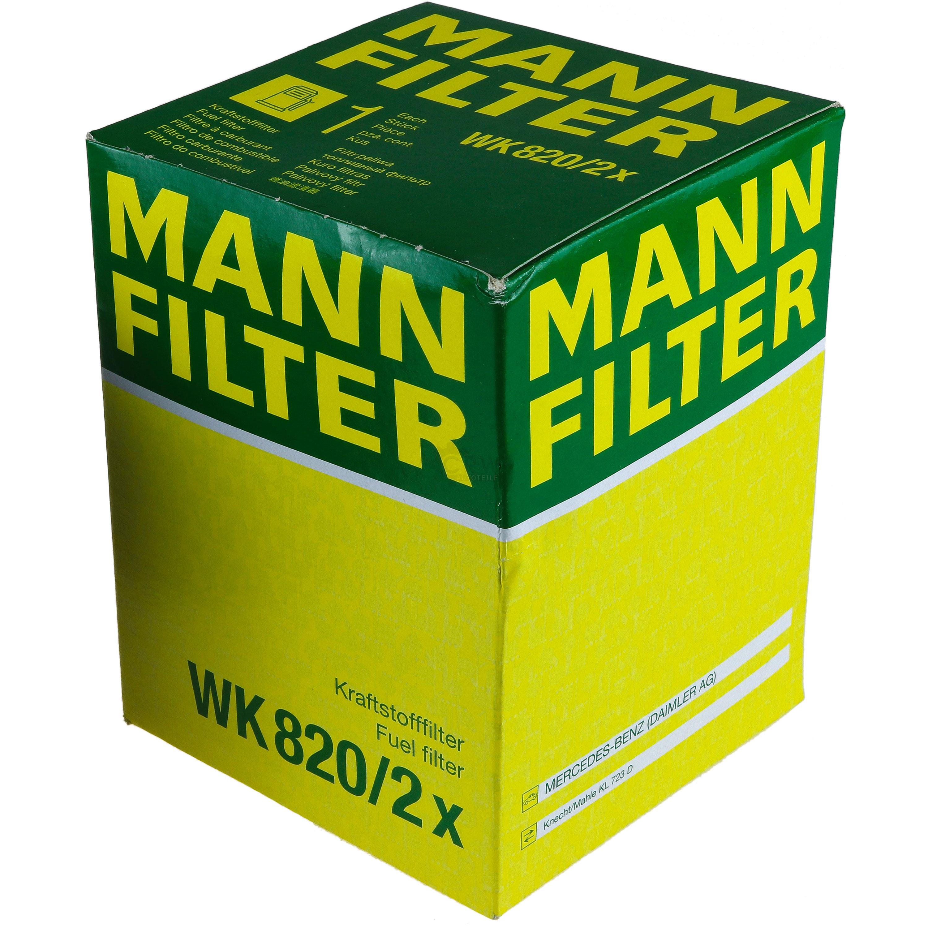 MANN-FILTER Kraftstofffilter WK 820/2 x Fuel Filter