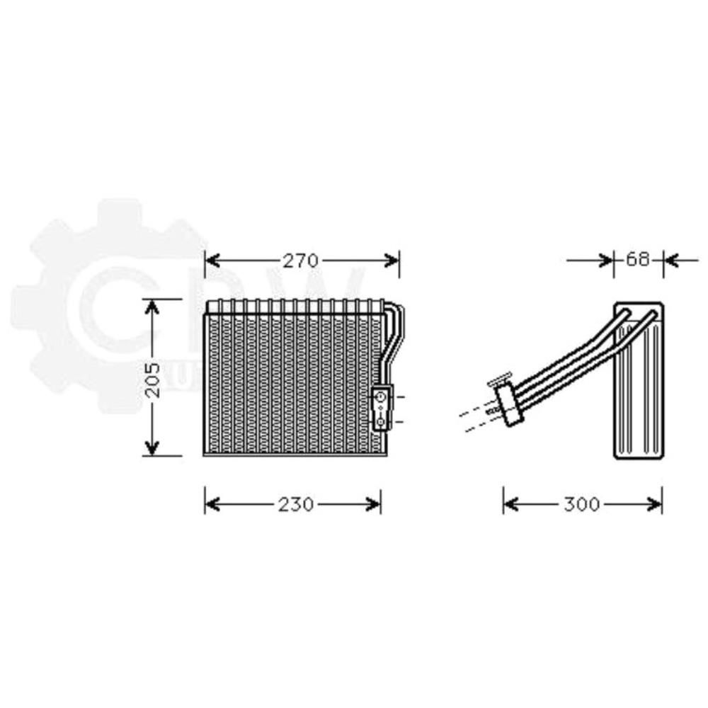 Verdampfer Klimaanlage für Mercedes-Benz A-Klasse W168 A 140 170 CDI