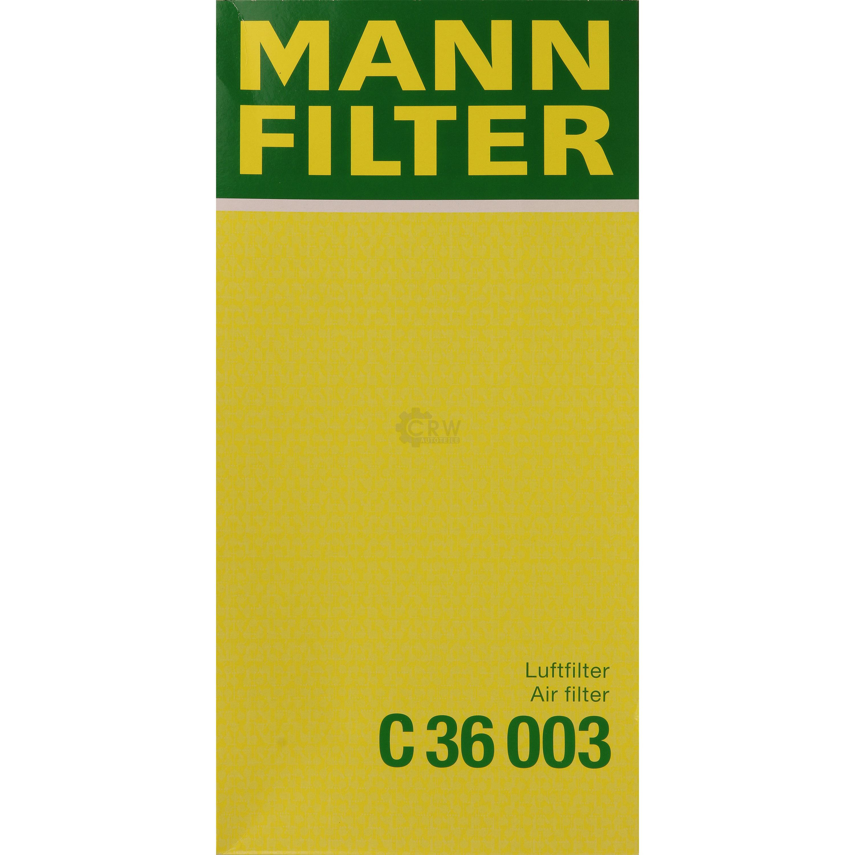 MANN-FILTER Luftfilter für Opel Grandland X A18 1.6 Turbo MINI Mini R56 Cooper