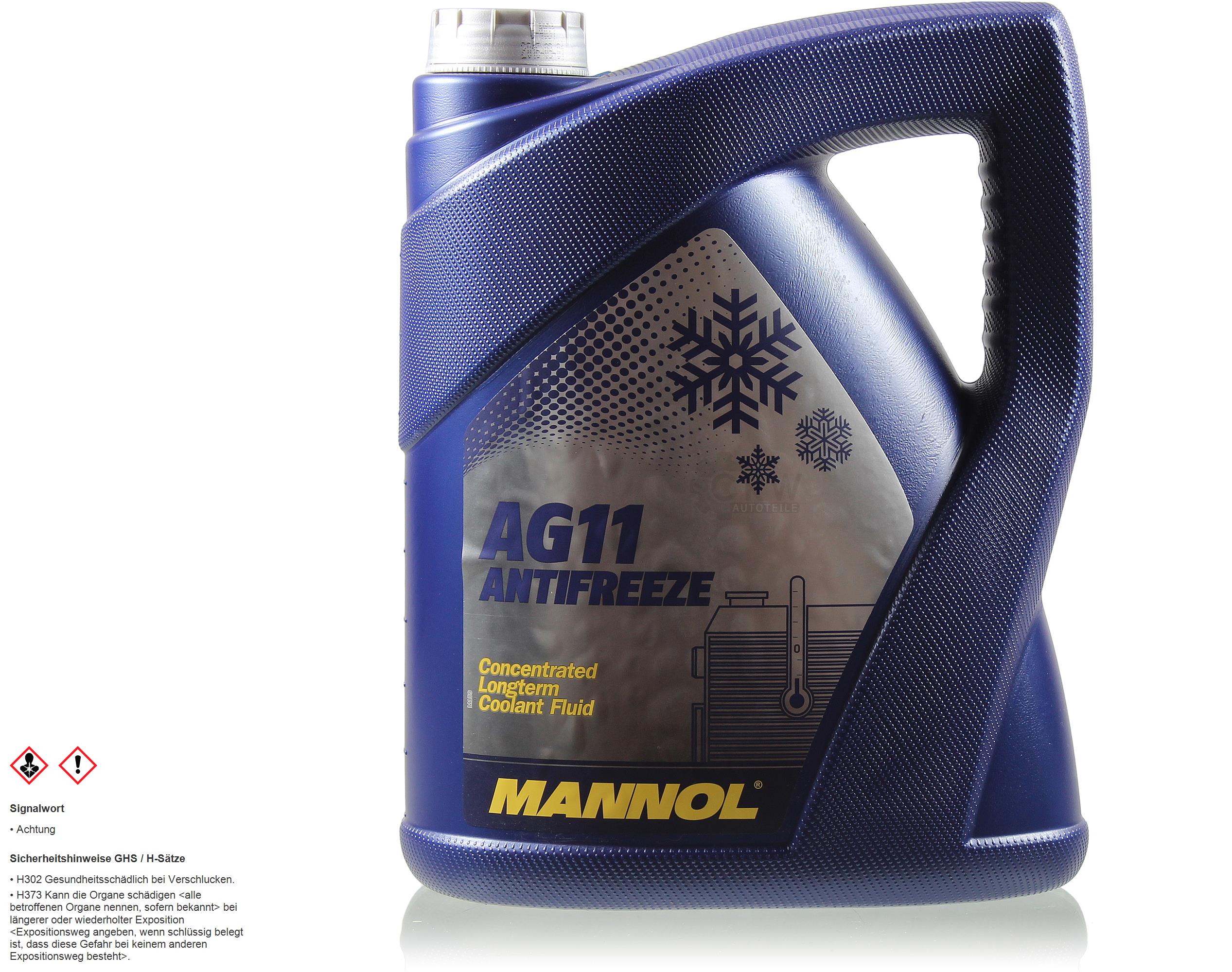 Kühlflussigkeit MANNOL Antifreeze AG11 5 L Special Frostschutz Farbe: blau
