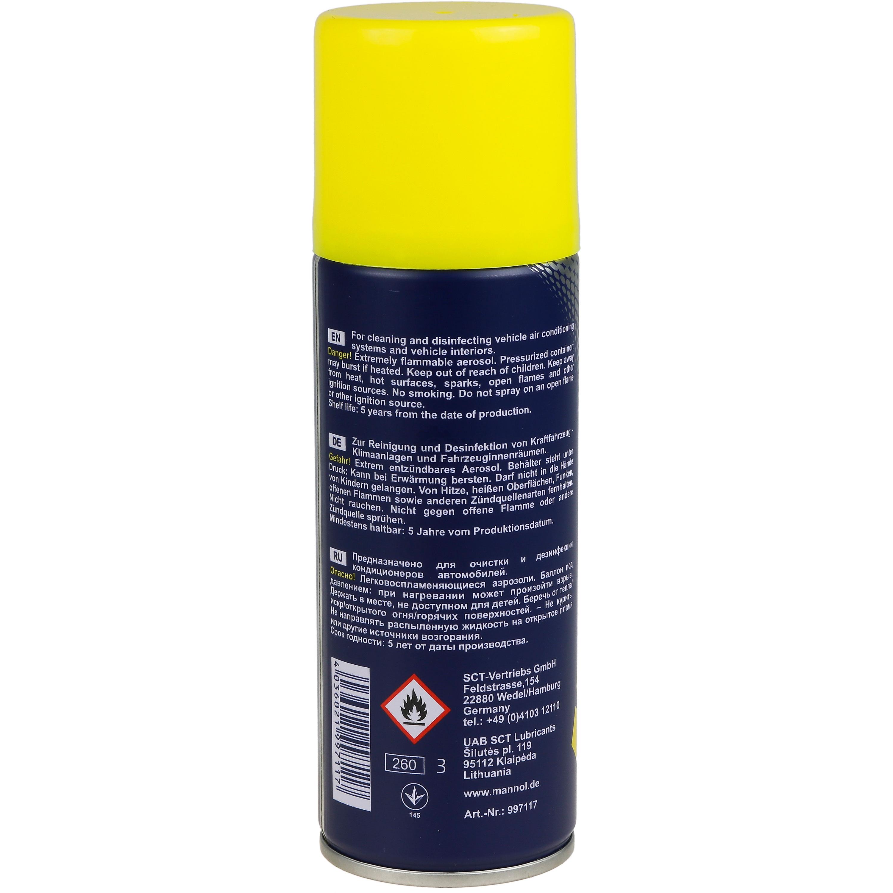 200 ml  MANNOL Air-Con Fresh Spray 9978 Klima Reiniger Desinfektion