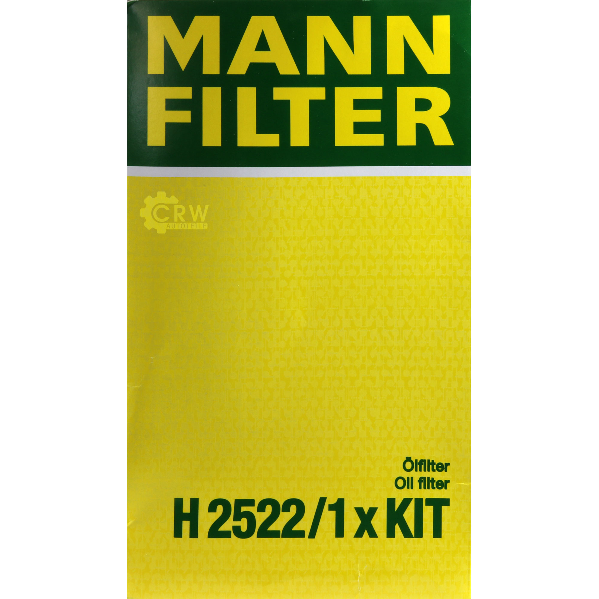 MANN-FILTER Getriebeölfilter für Automatikgetriebe H 2522/1 x KIT