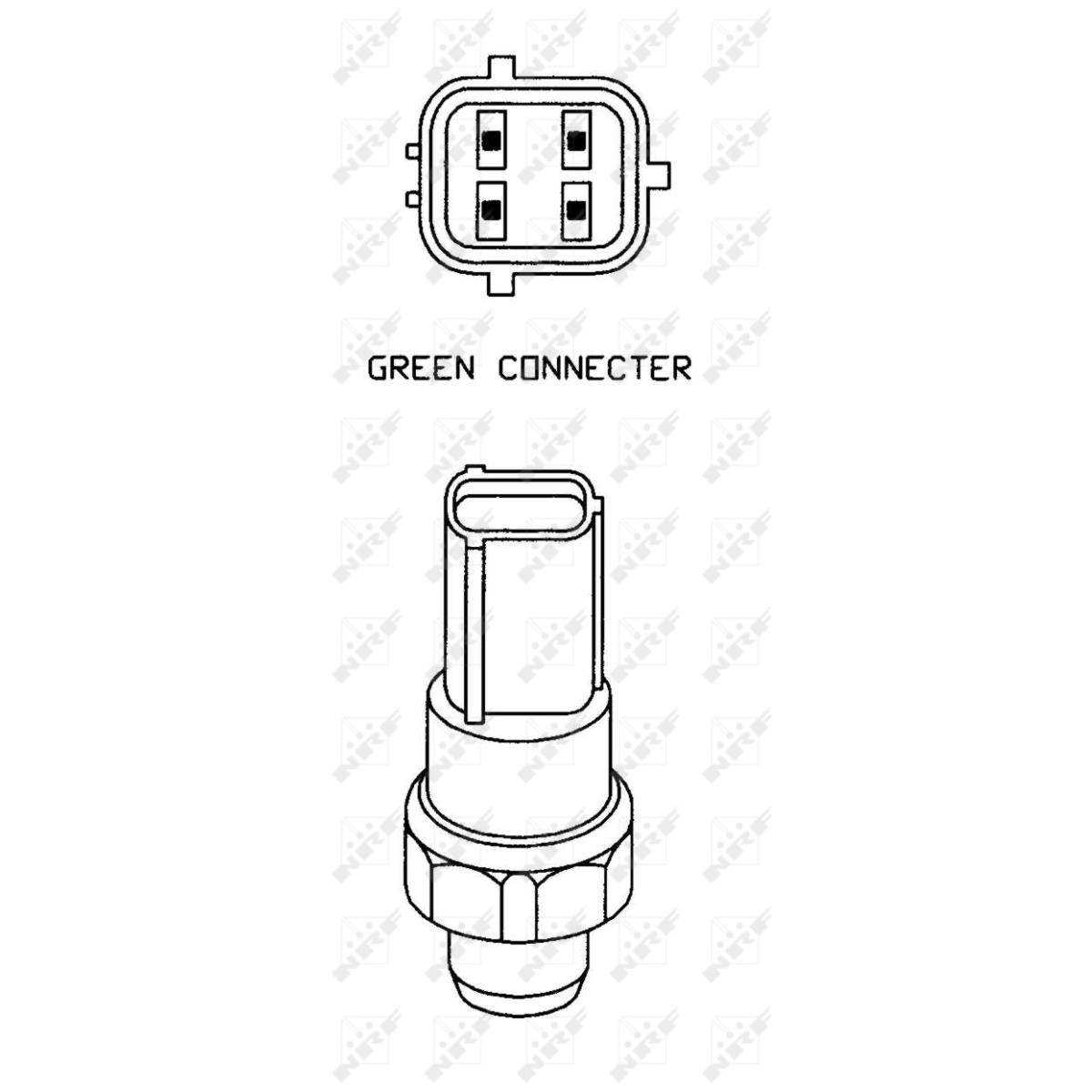 NRF Druckschalter Klimaanlage für Fiat Punto Van 1.7 D Lancia Y