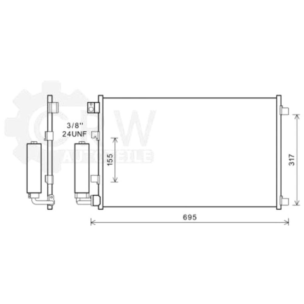 Kondensator Klimaanlage Klimakondensator  für NISSAN Qashqai J10 JJ10