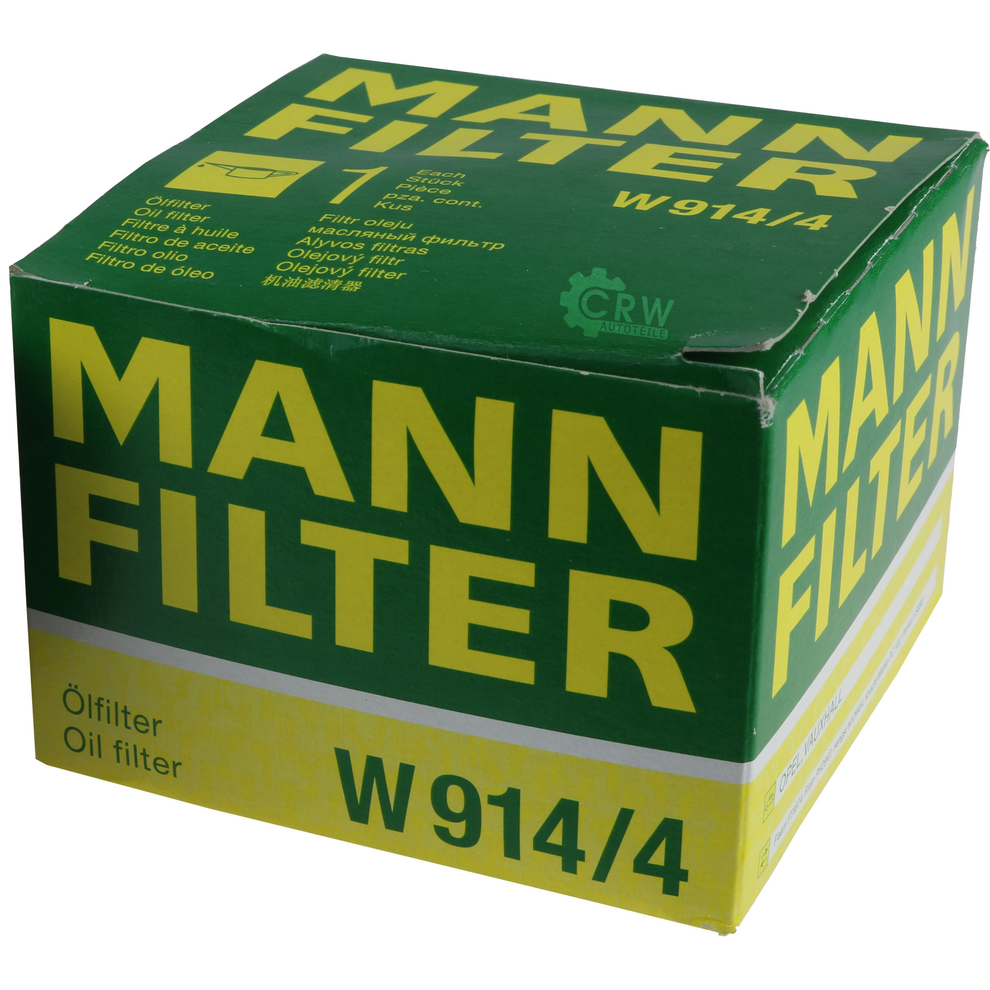 MANN-FILTER Ölfilter W 914/4 Oil Filter