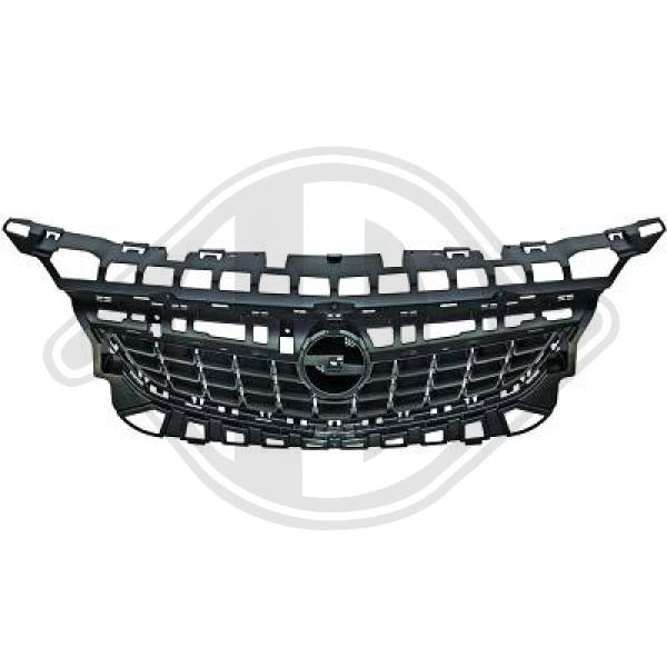Kühlergrill Frontgrill Grill schwarz für Opel Astra J Bj. 09-12