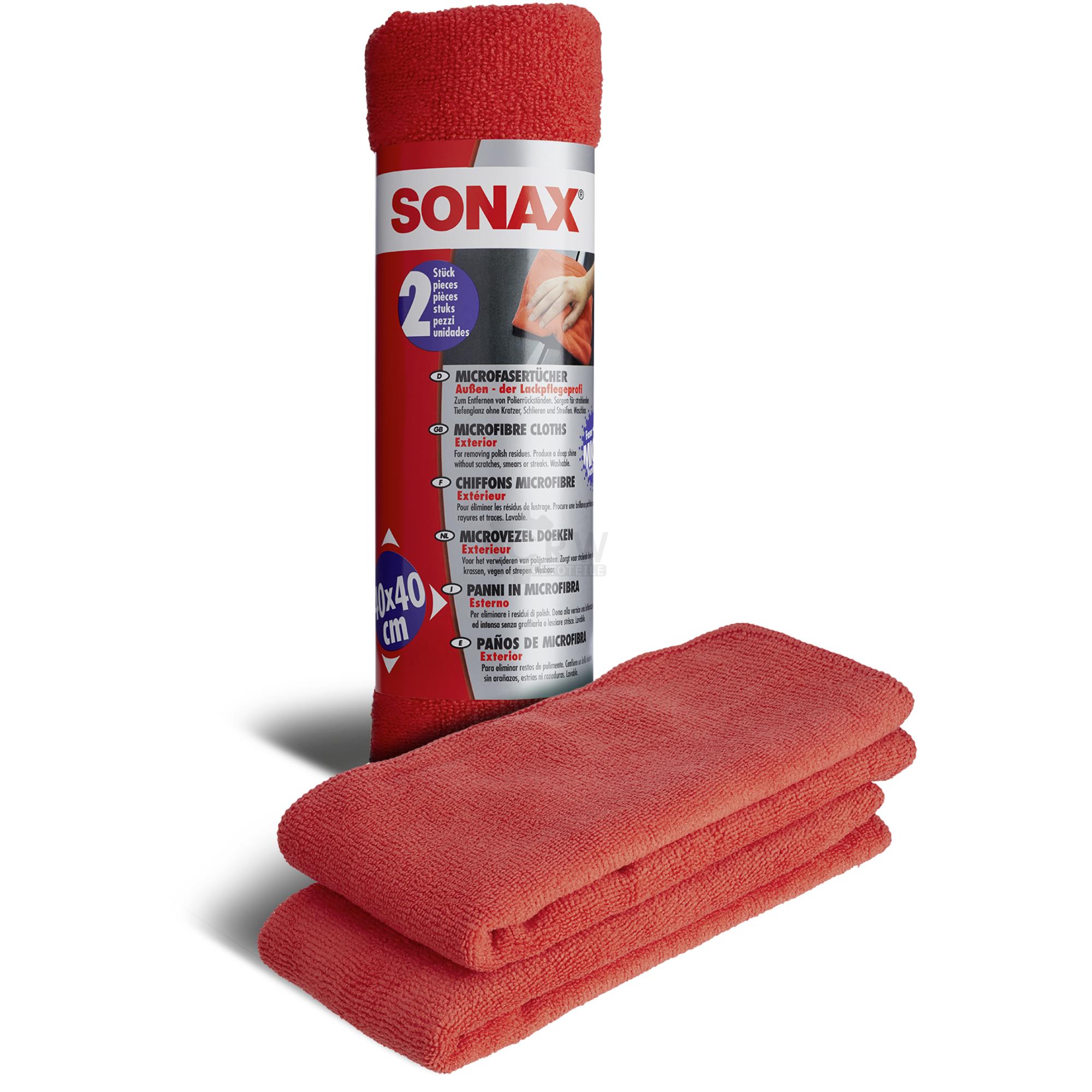 SONAX MicrofaserTücher Außen Lackpflegeprofi Entfernt Polierrückstände