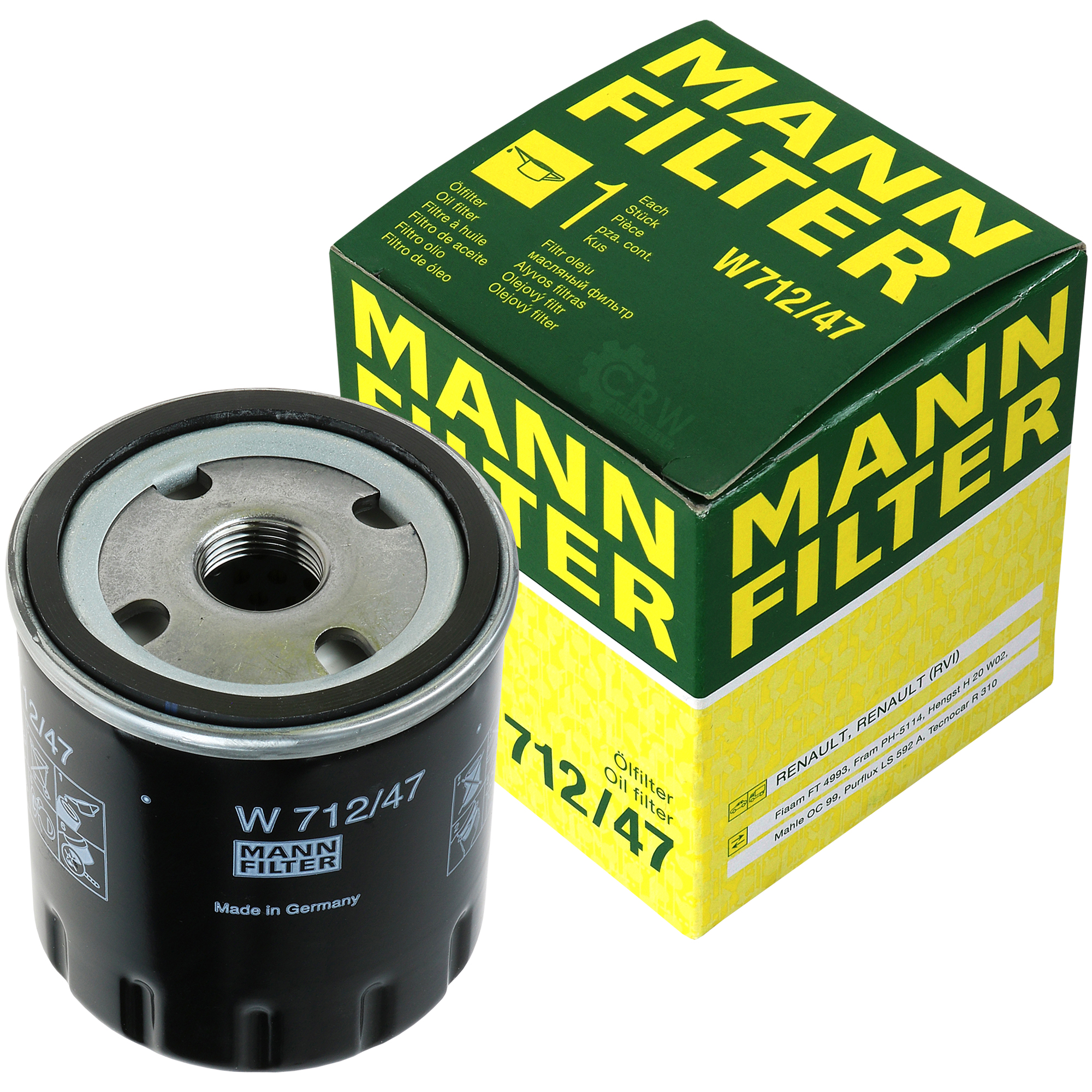 MANN-FILTER Ölfilter W 712/47 Oil Filter