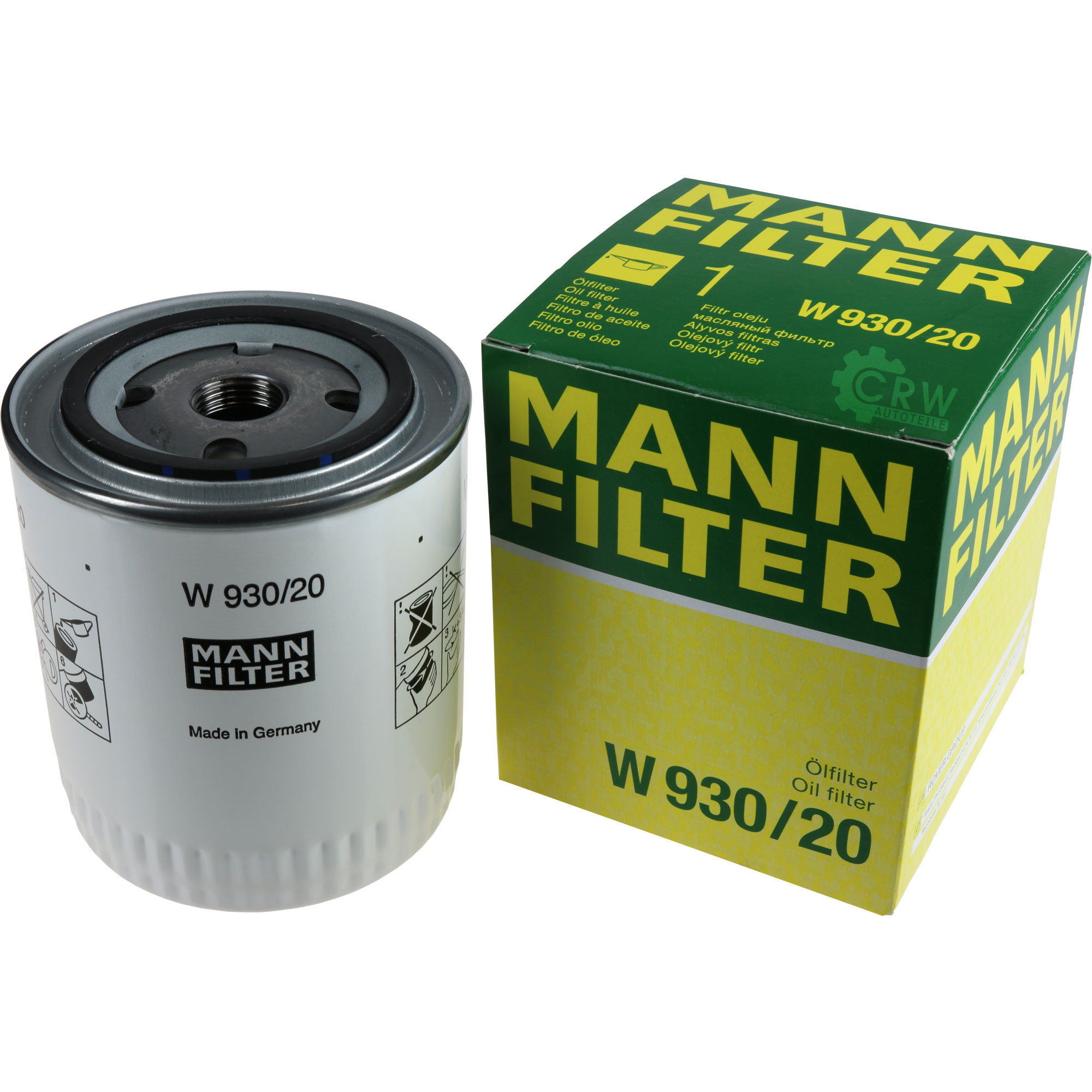 MANN-FILTER Ölfilter W 930/20 Oil Filter