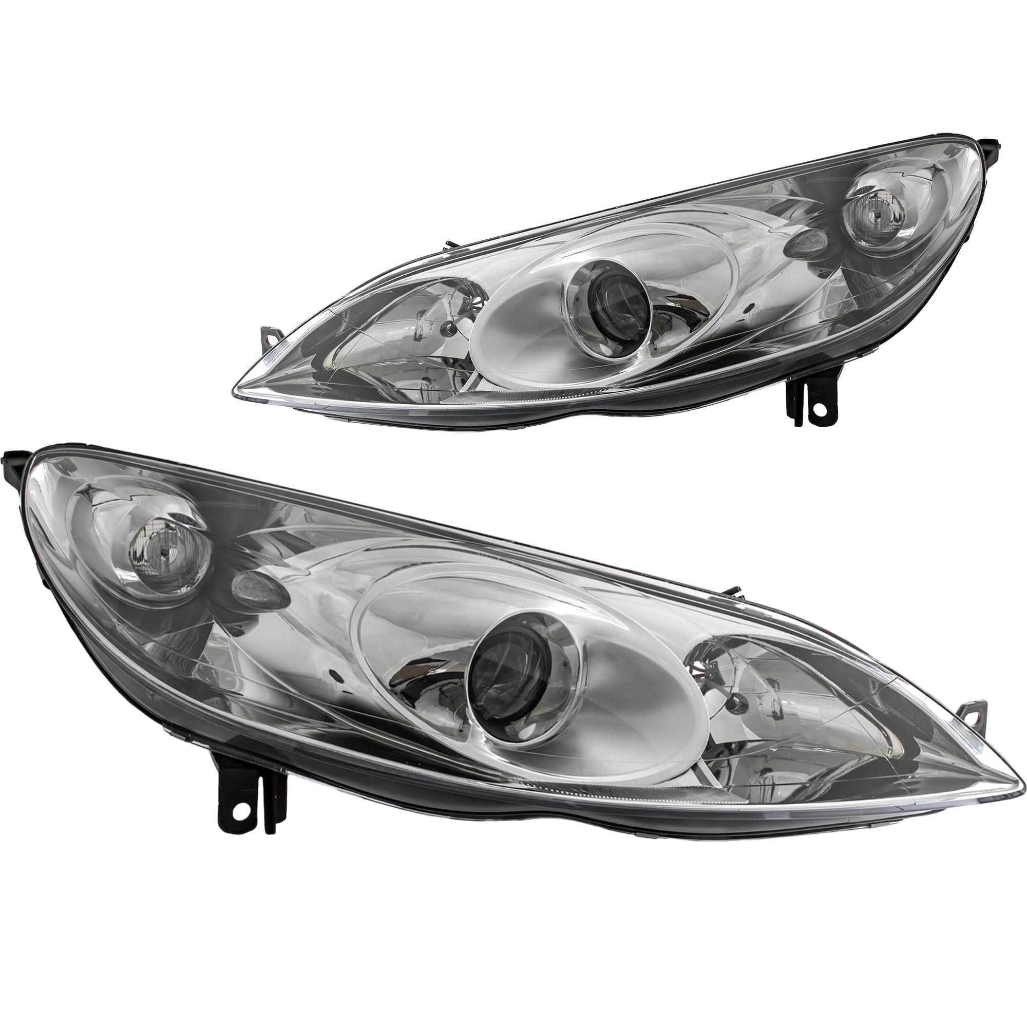 Halogen Scheinwerfer Set links & rechts H1 für Peugeot 407 Coupe SW
