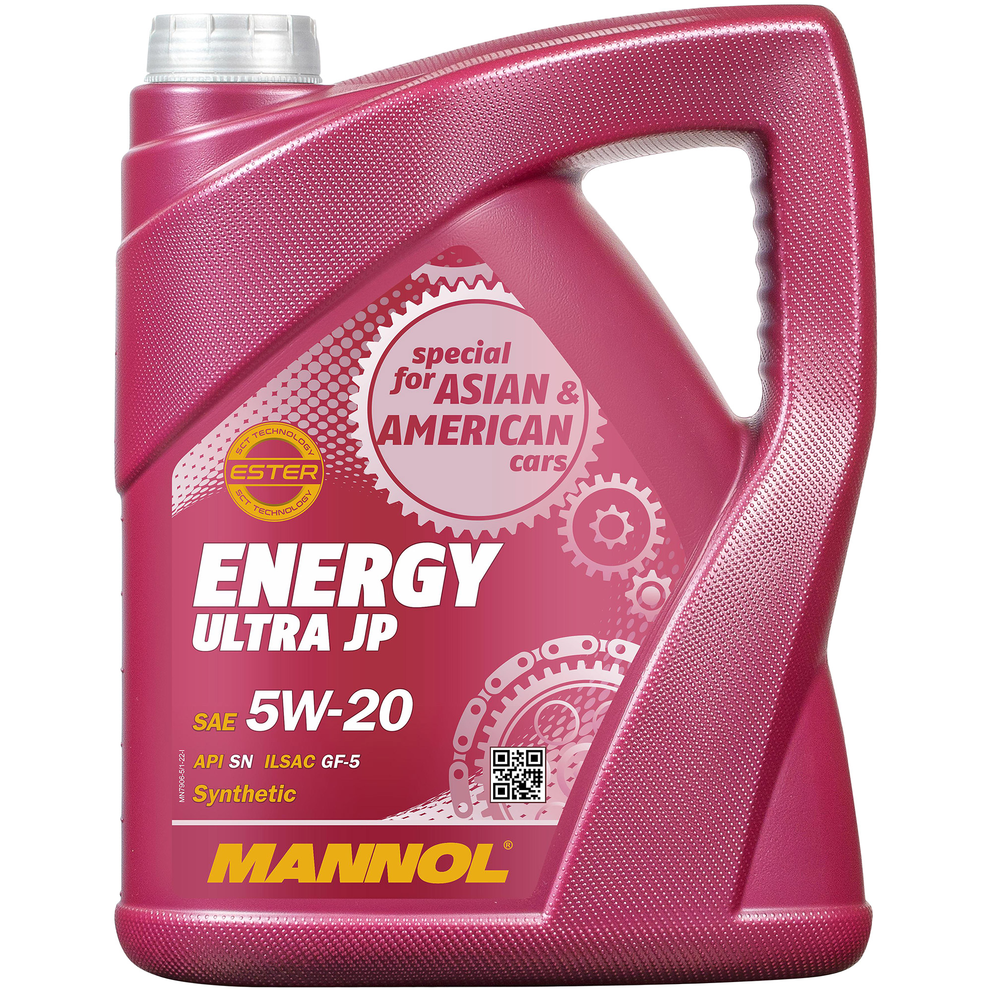 MANNOL 5 Liter Energy Ultra JP 5W-20 Leichtlauf-Motoröl API SN ILSAC GF-5