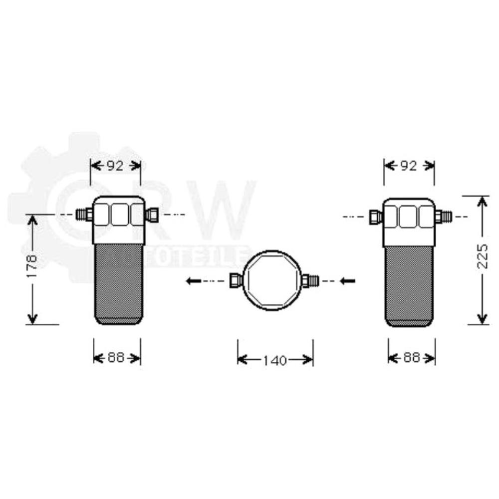 Trockner Klimaanlage Klimatrockner für VW Audi A4 Avant A6 8D5 B5 8D2 8C B4