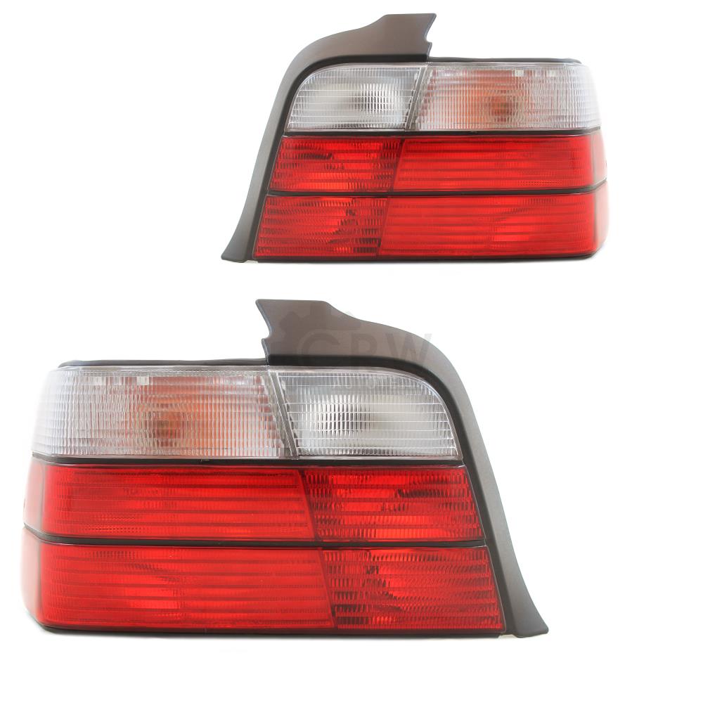 Rückleuchten Heckleuchten Set für BMW E36 Bj. 90-99 nur Limo 4-türig rot weiß