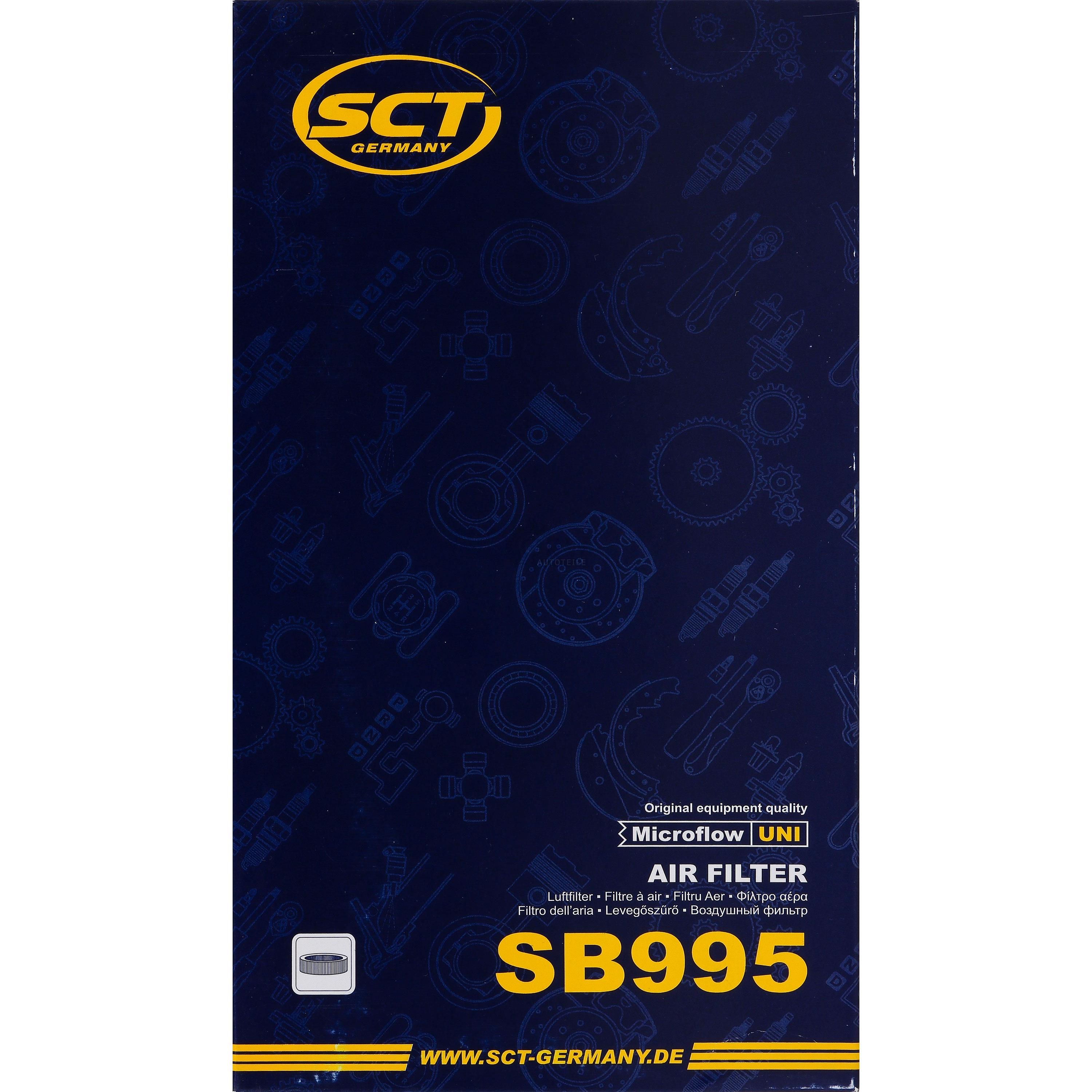 SCT Luftfilter Motorluftfilter SB 995 Air Filter