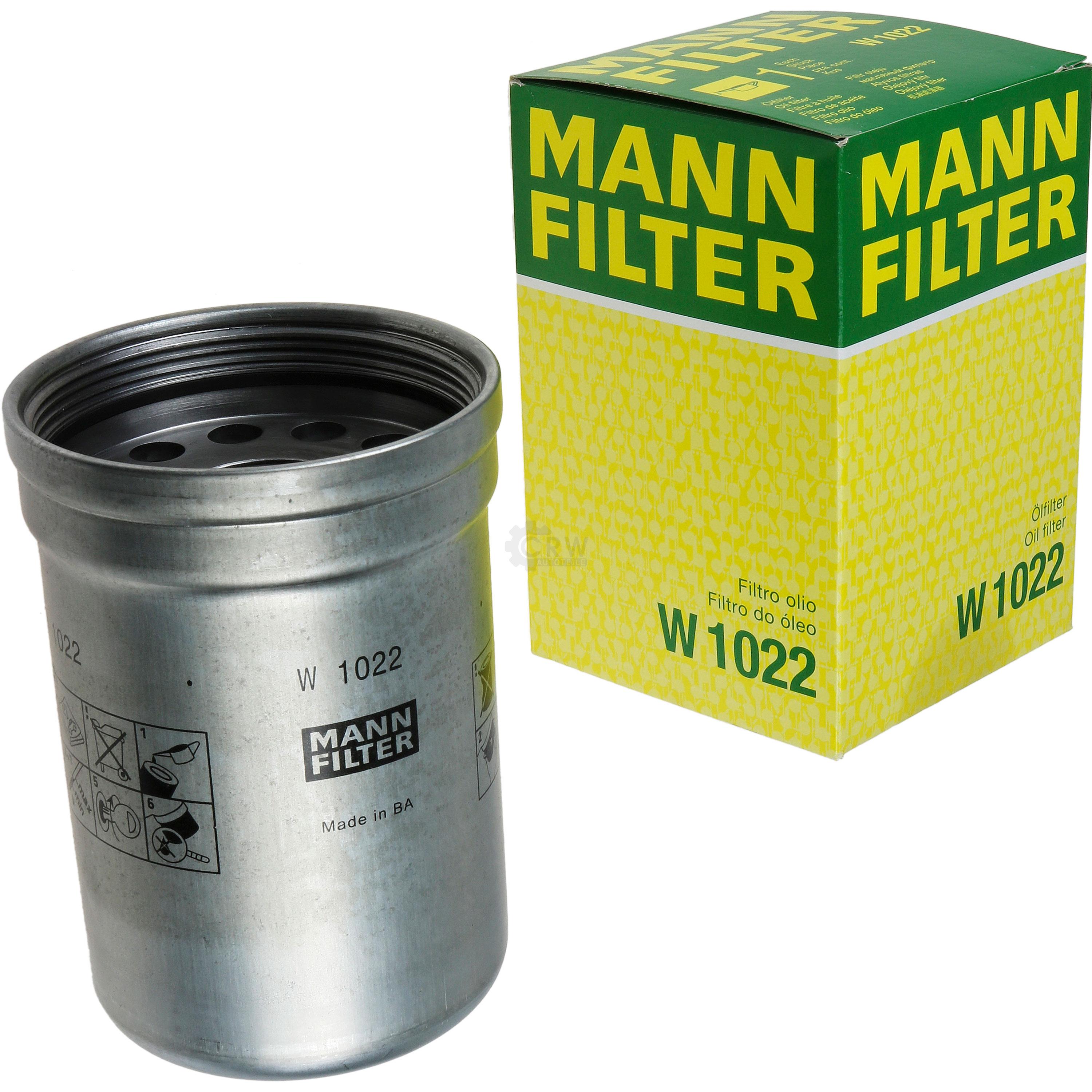 MANN-FILTER Ölfilter Oelfilter W 1022 Oil Filter
