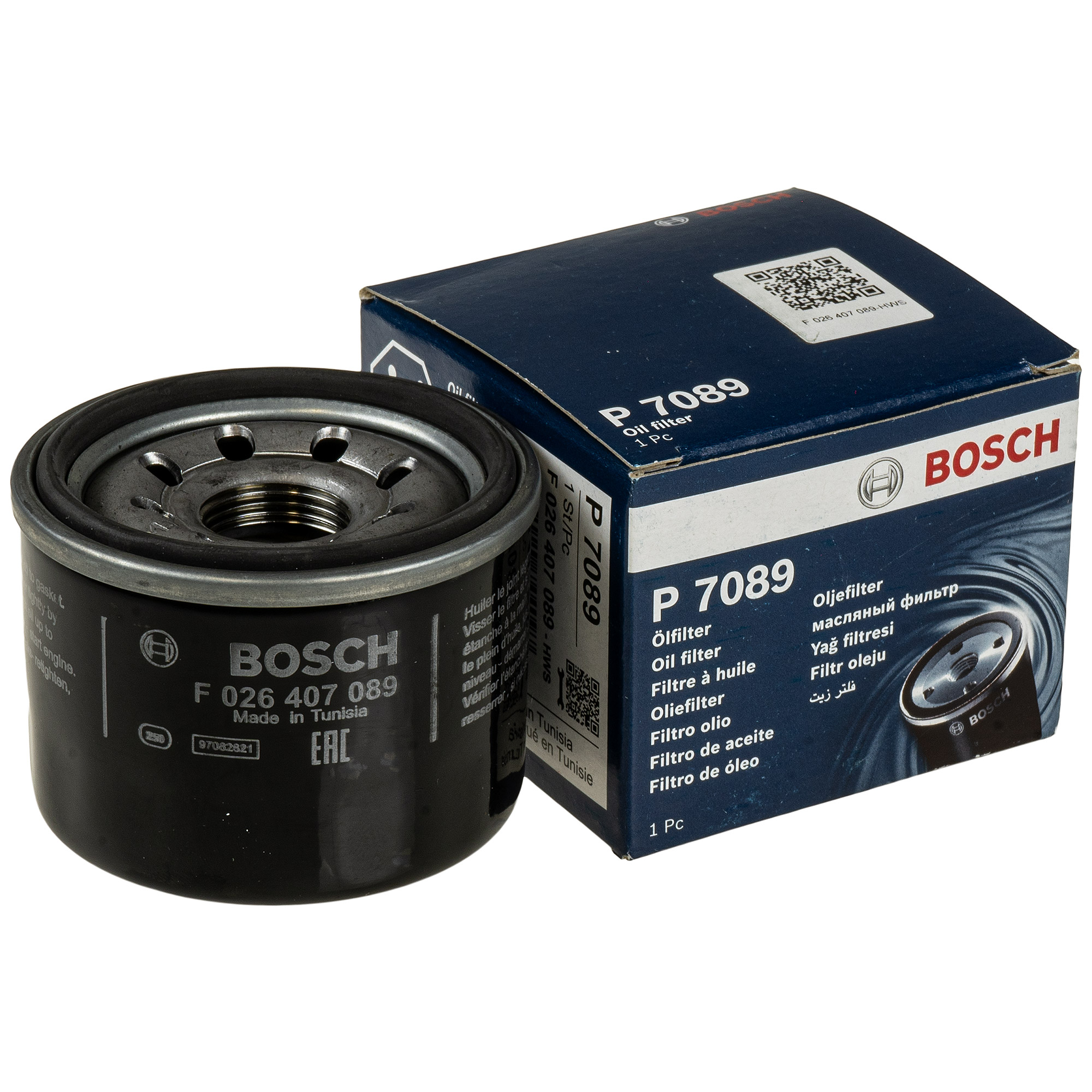 BOSCH Ölfilter Anschraubfilter für Smart Fortwo Coupe Cabrio F 026 407 089
