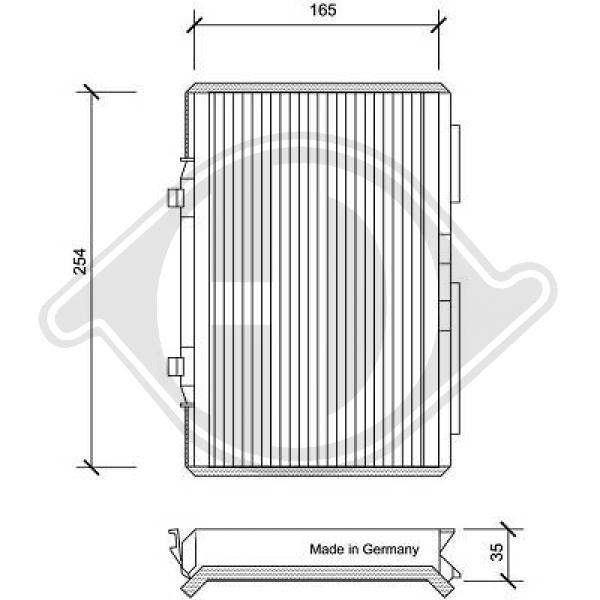 Filter Innenraumluft Innenraumfilter Pollenfilter für VW Passat Variant 3A5 35I