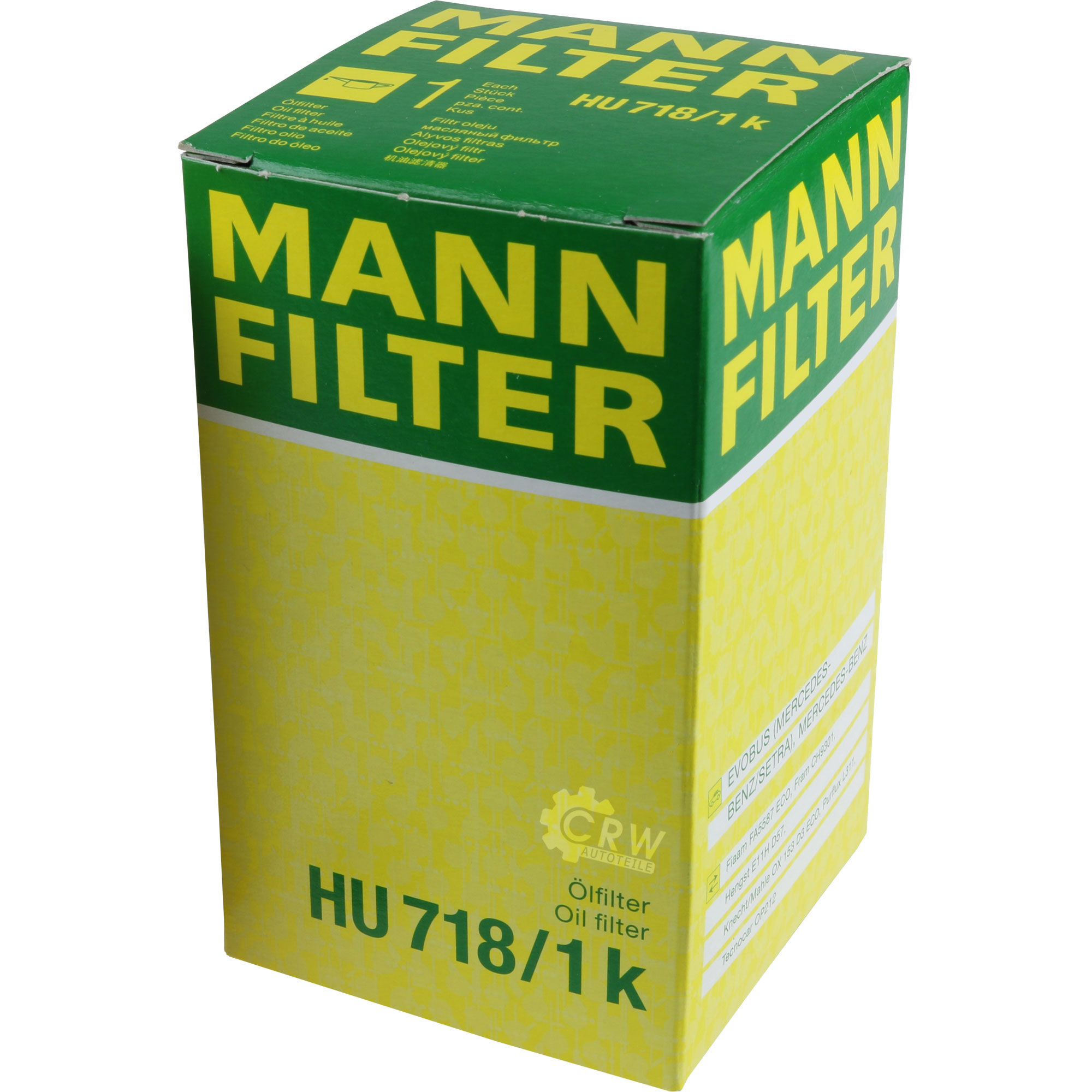 MANN-FILTER Ölfilter HU 718/1 k Oil Filter