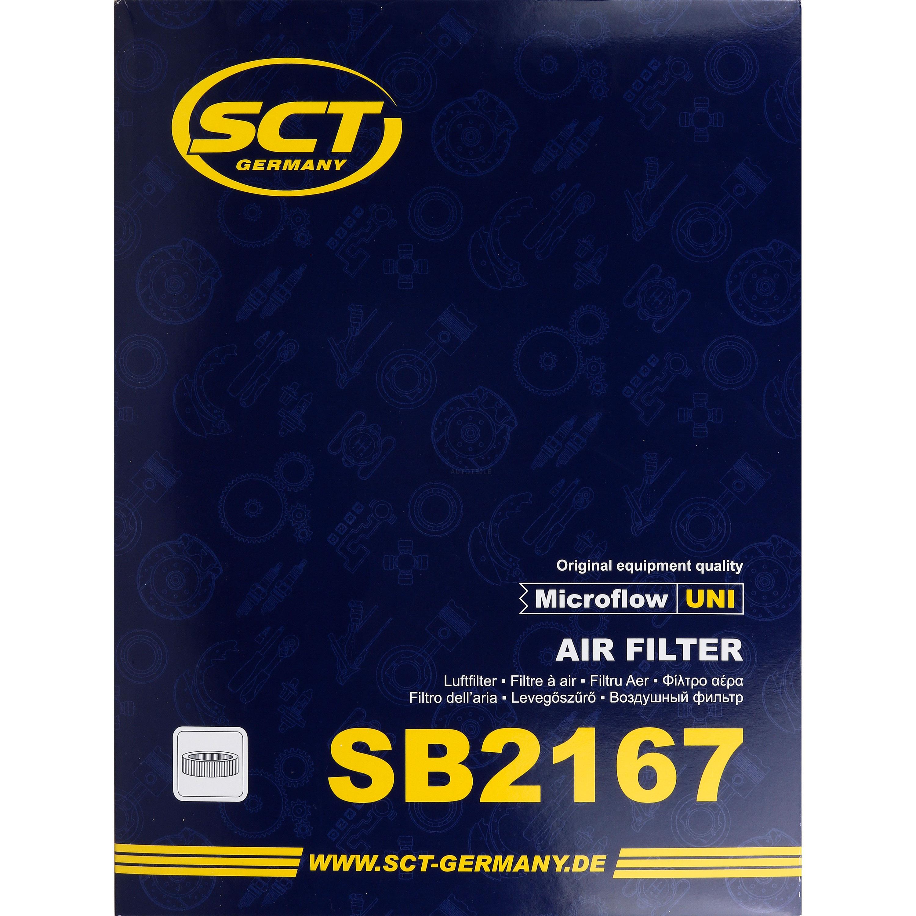 SCT Luftfilter Motorluftfilter SB 2167 Air Filter