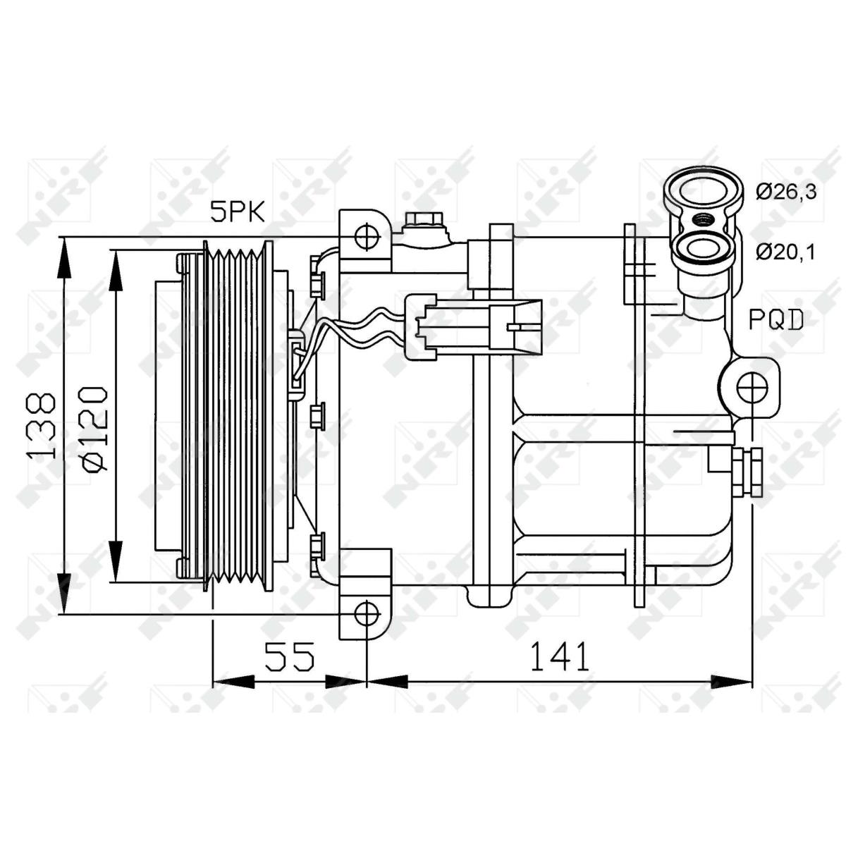 Kompressor Klimaanlage für Opel Vectra C Signum Fiat Croma
