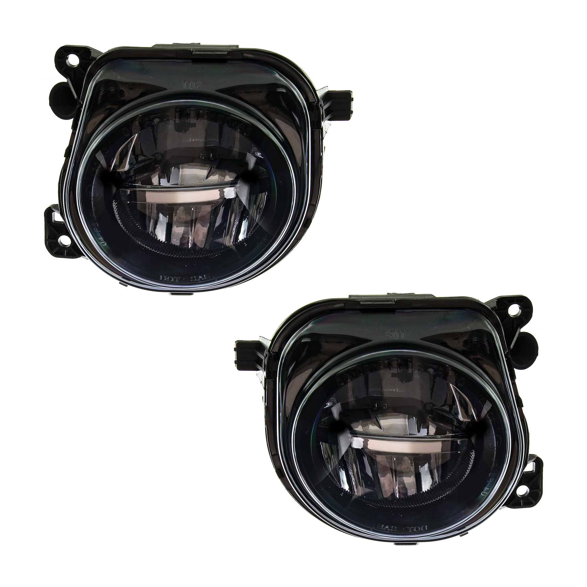 LED Nebelscheinwerfer Set für BMW 5er F10 F11 Bj. 10-17 Klarglas schwarz smoke