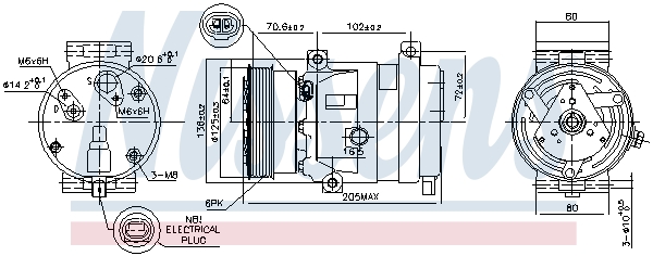 Kompressor Klimaanlage passend für Renault Laguna II BG0/1_ KG0/1_