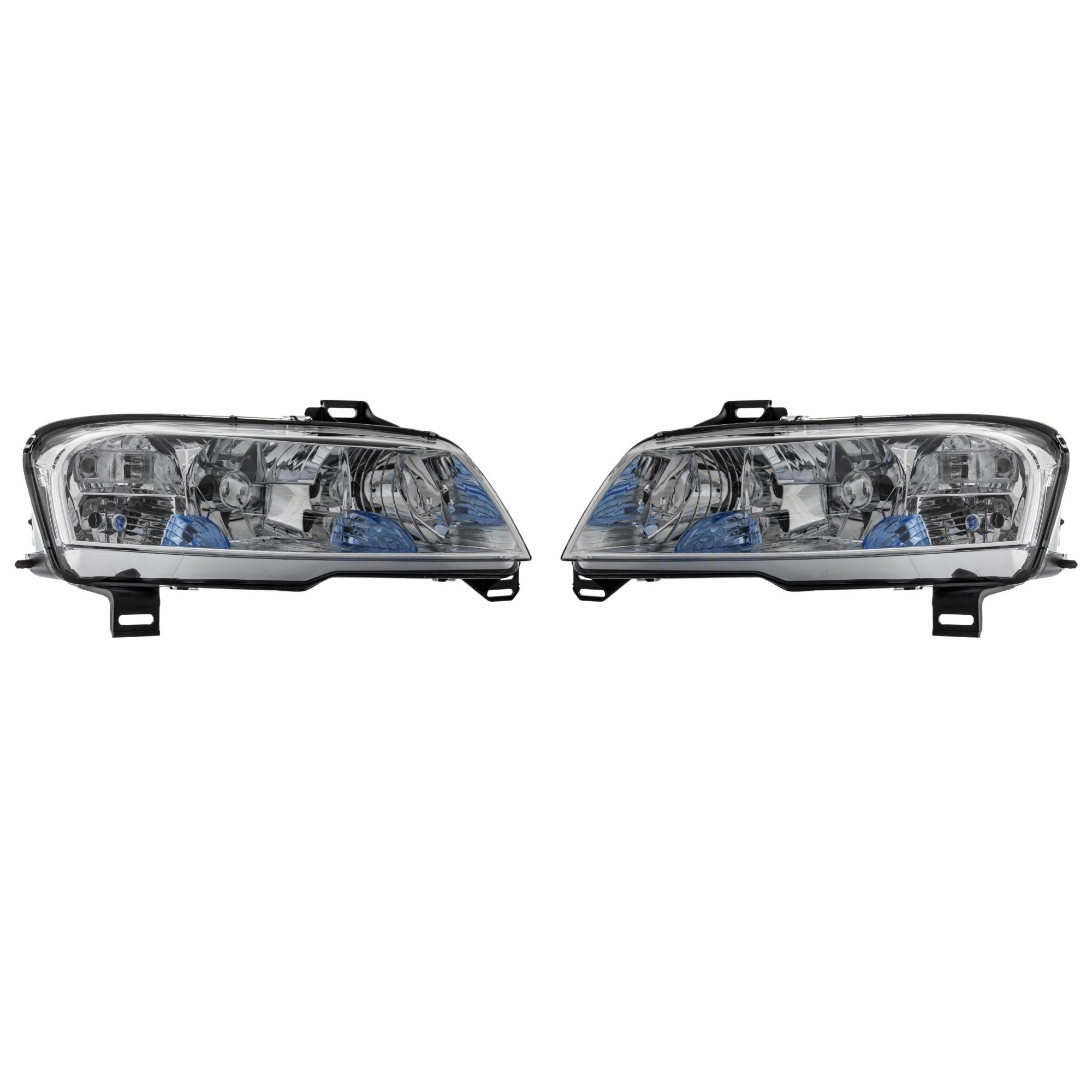 Halogen Scheinwerfer Set für Fiat Stilo 10.01-> H7/H1/H1 mit Motor NSW JW4