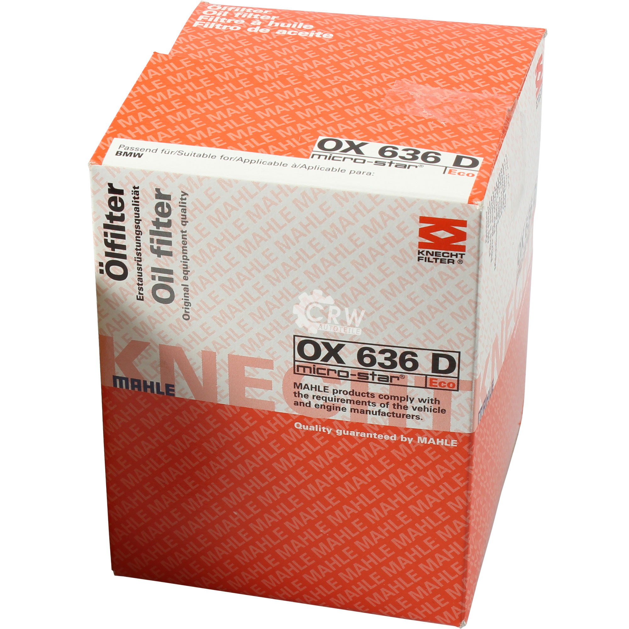 MAHLE / KNECHT Ölfilter OX 636D Oil Filter