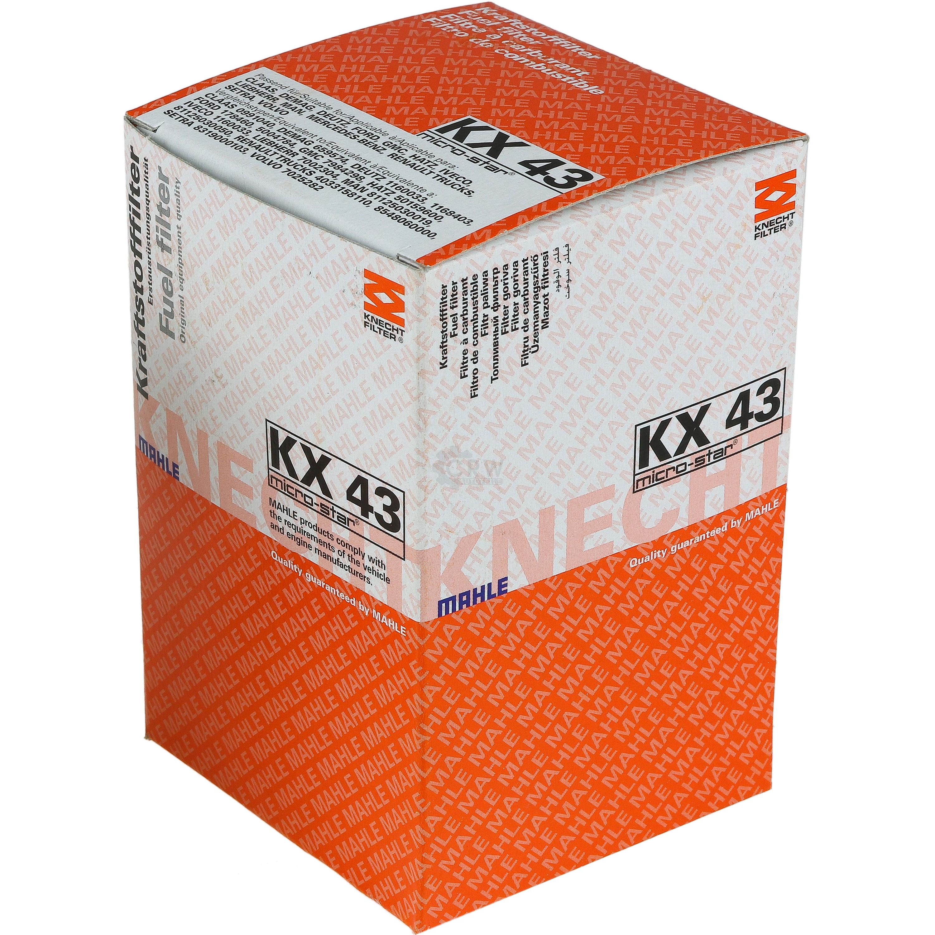 MAHLE / KNECHT Kraftstofffilter KX 43 Fuel Filter