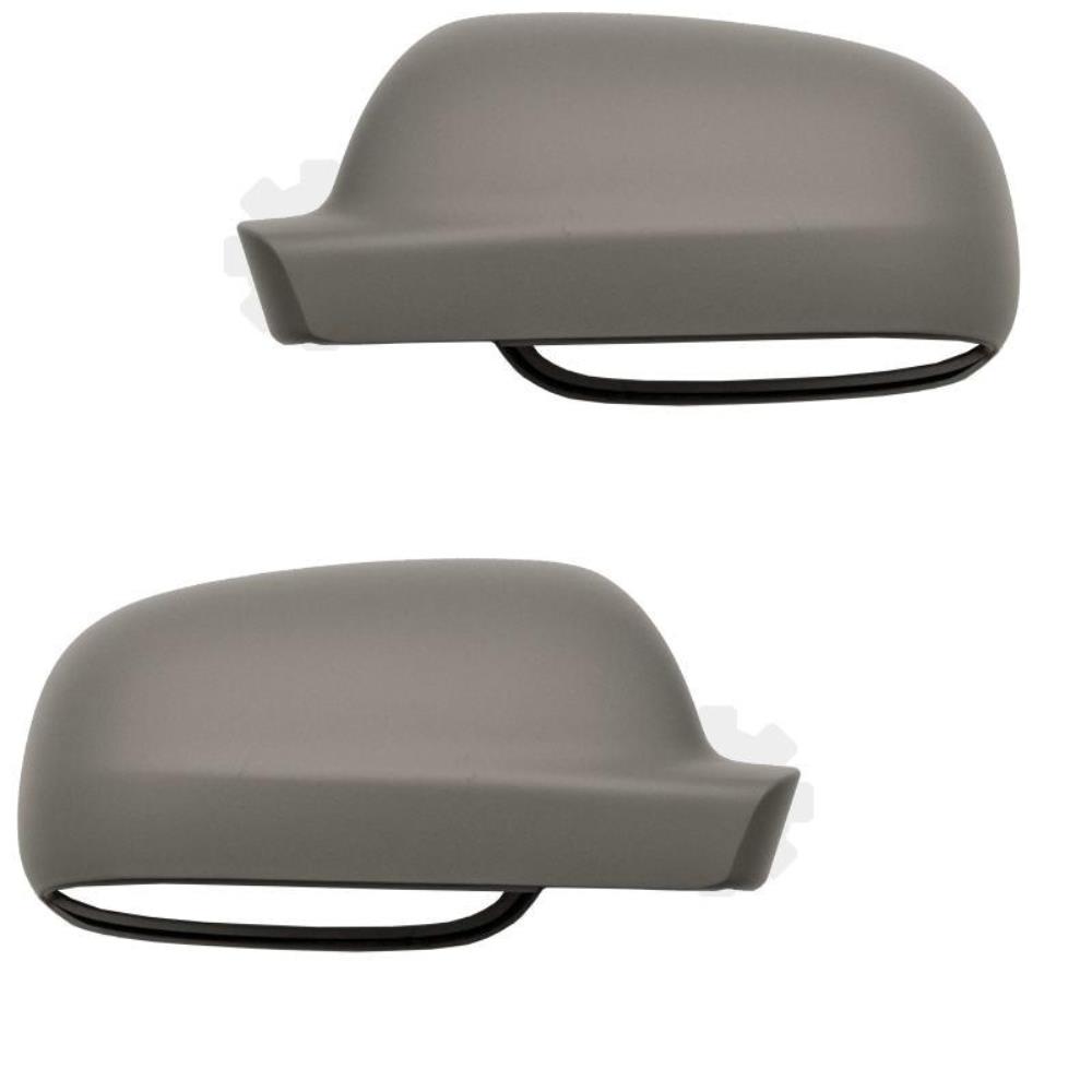 Spiegel Kappe Set für VW Polo 9.99-10.01 grundiert Abdeckung Außenspiegel