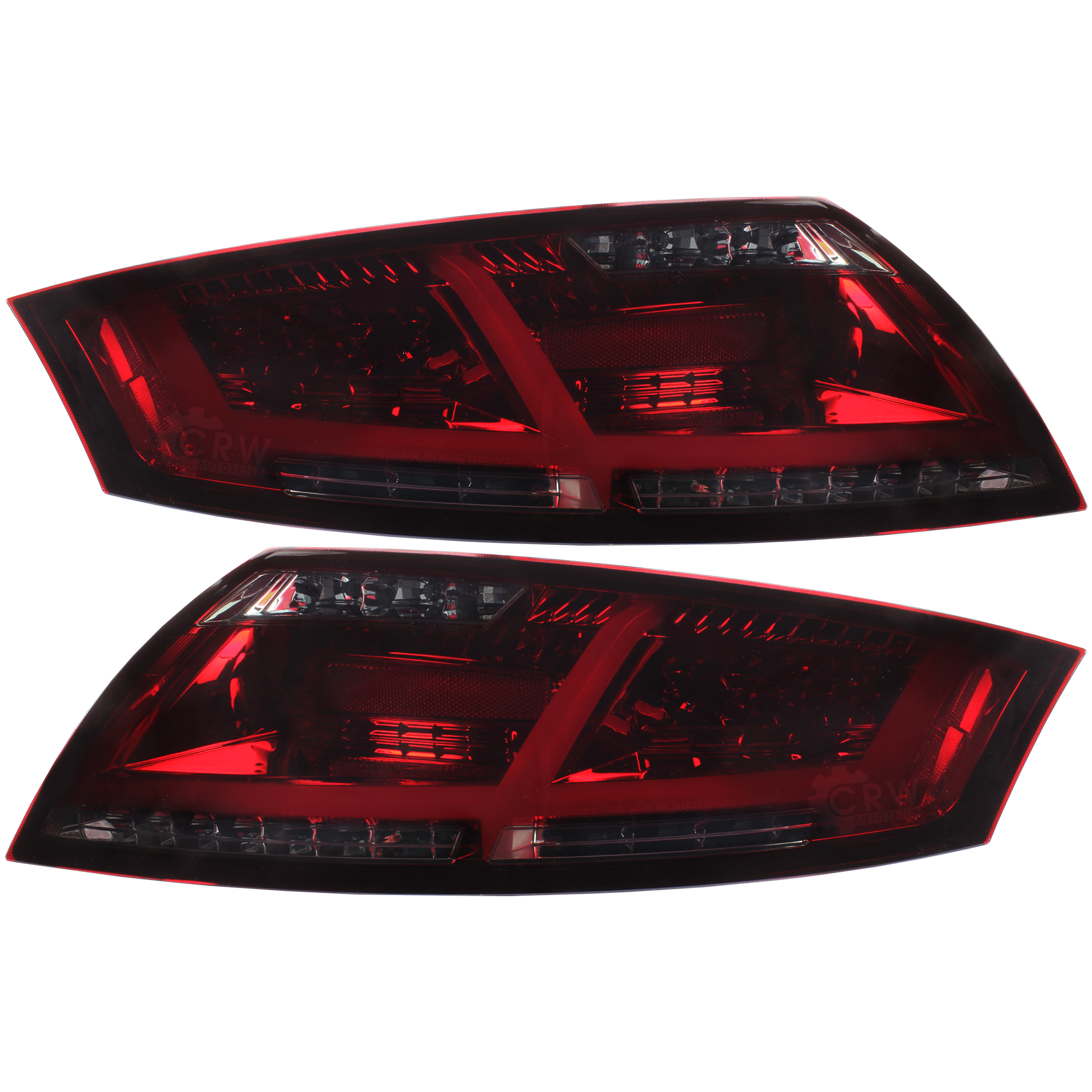 LED Lightbar Rückleuchten für Audi TT 8J Bj. 06-14 rot schwarz inkl. Blinker