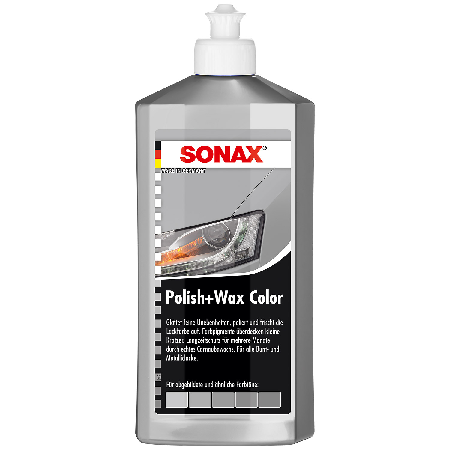 SONAX 02963000  Polish & Wax Color NanoPro silber/grau 500 ml
