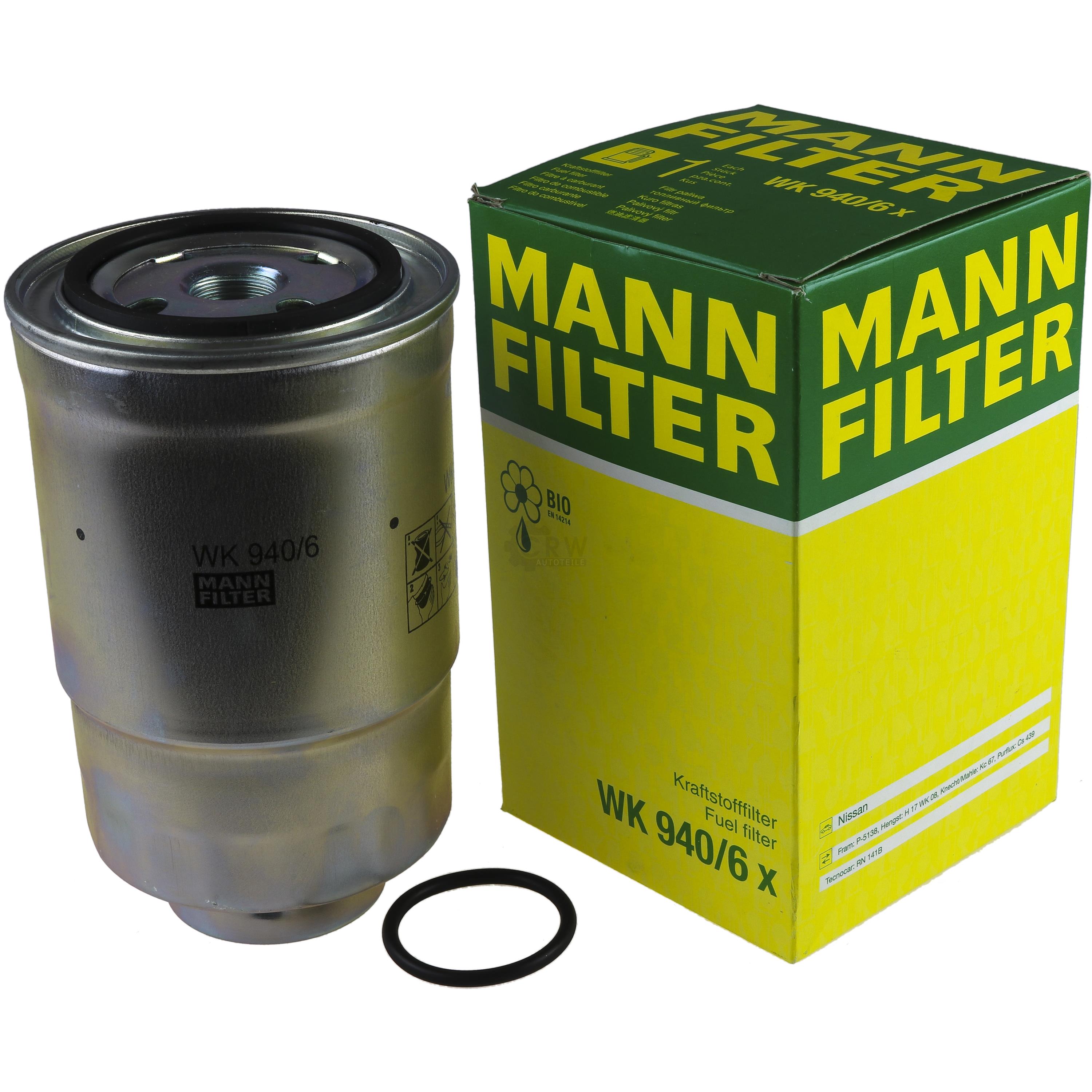 MANN-FILTER Kraftstofffilter WK 940/6 x Fuel Filter