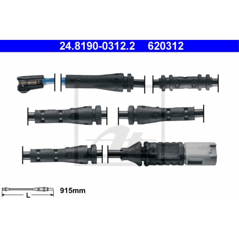 ATE Satz Bremsen Bremsscheiben Ø330 + Bremsbeläge hinten für BMW 5er F10
