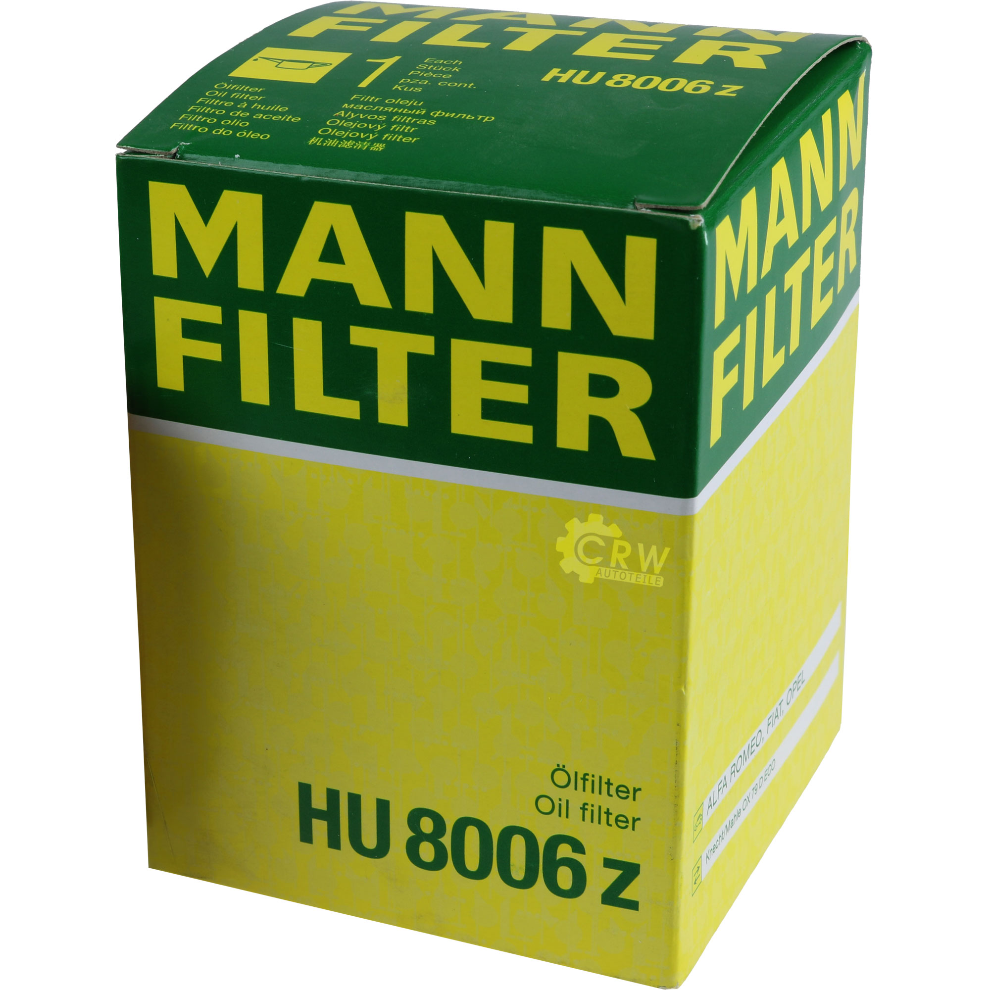 MANN-FILTER Ölfilter HU 8006 z Oil Filter