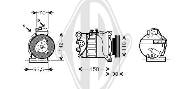 Kompressor Klimaanlage Klimakompressor passend für Volvo V70 II SW P80_ BW 135