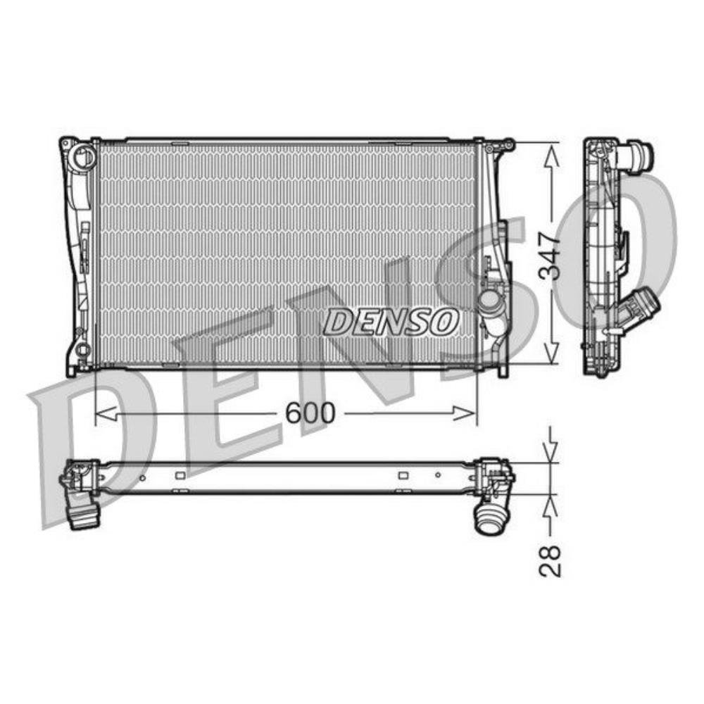 DENSO Wasserkühler Motorkühler Alu für BMW X3 F25 xDrive20d 1er E81 118d 116d