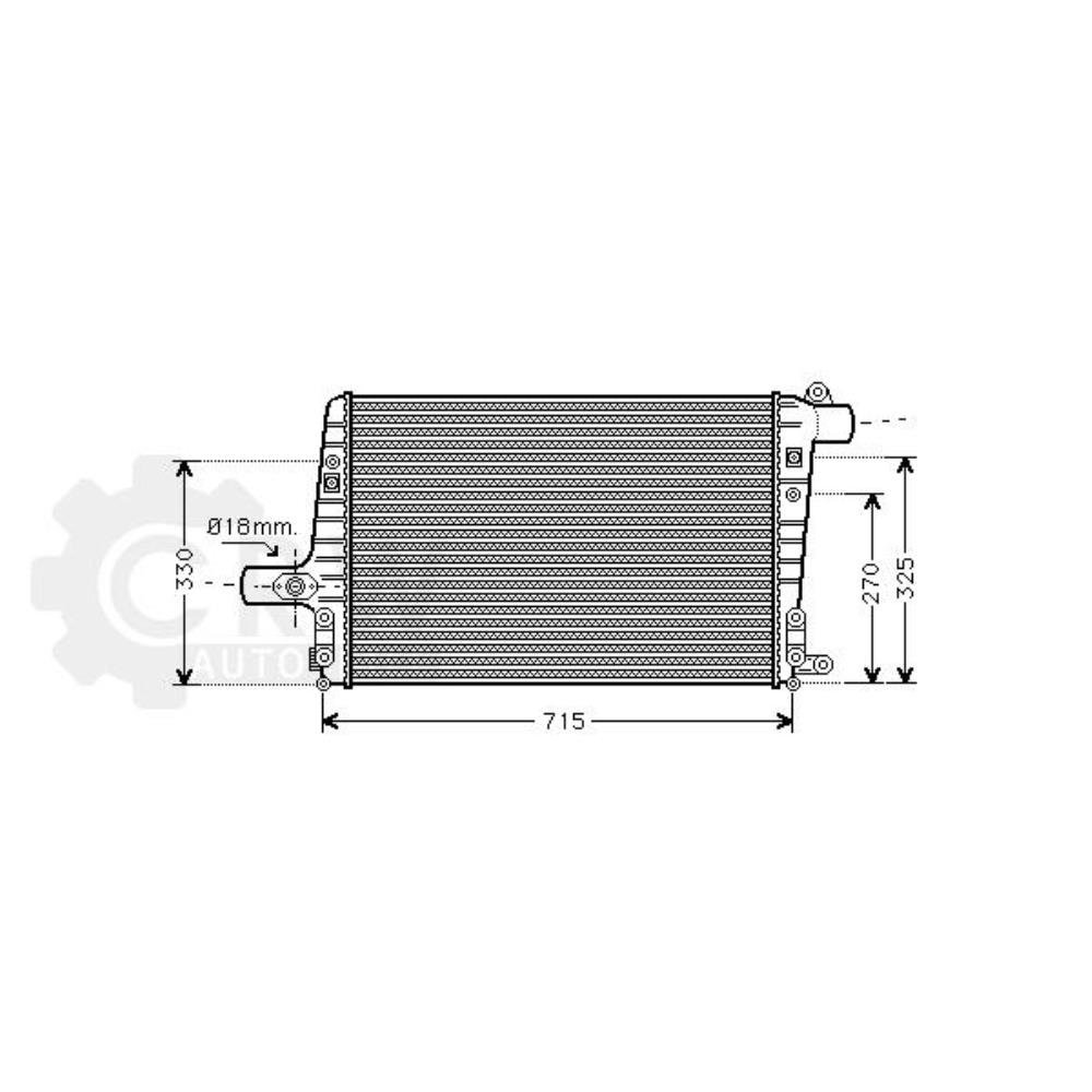 Ladeluftkühler Kühler Ladeluft für Audi A6 Avant 4B C5