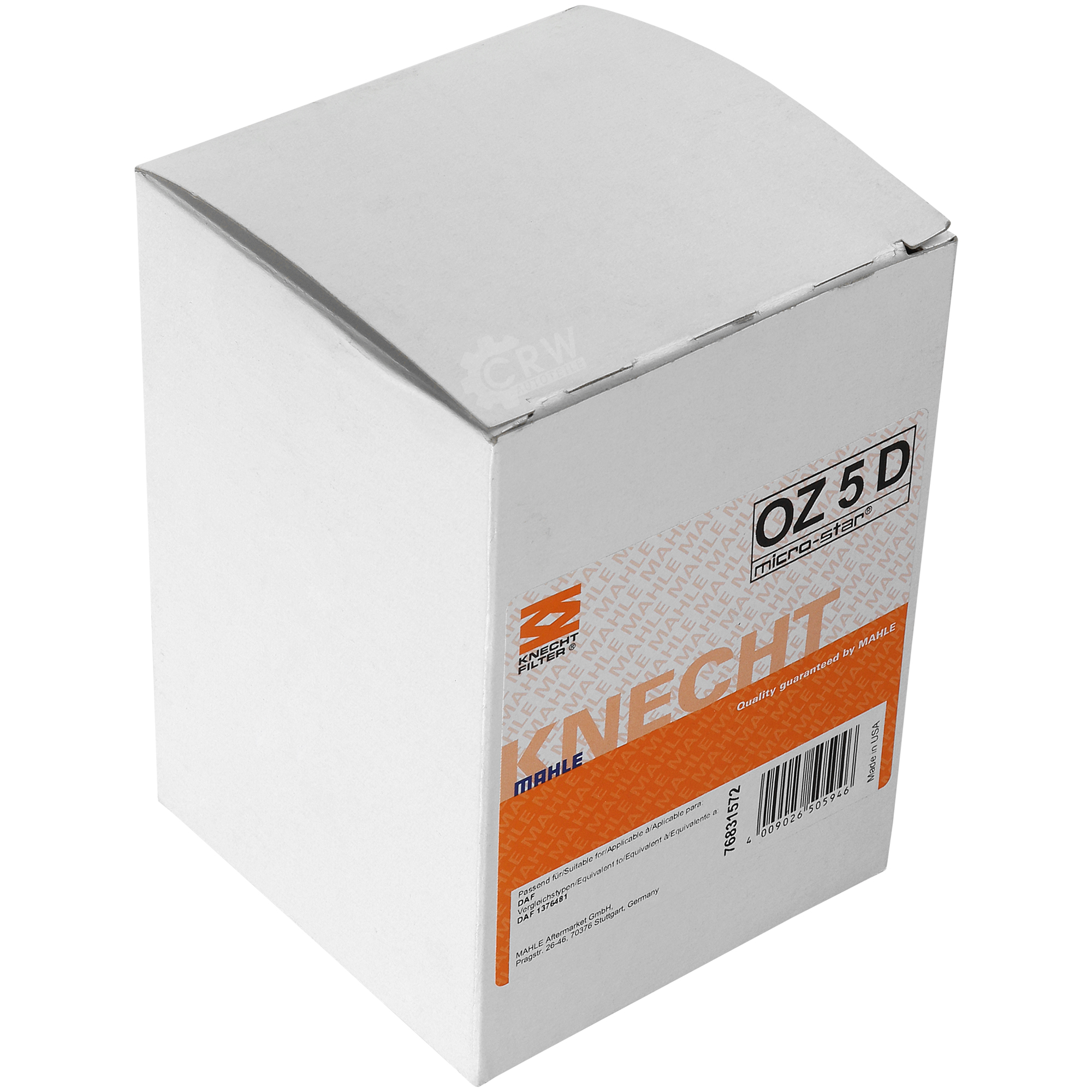 KNECHT Ölfilter OZ 5D