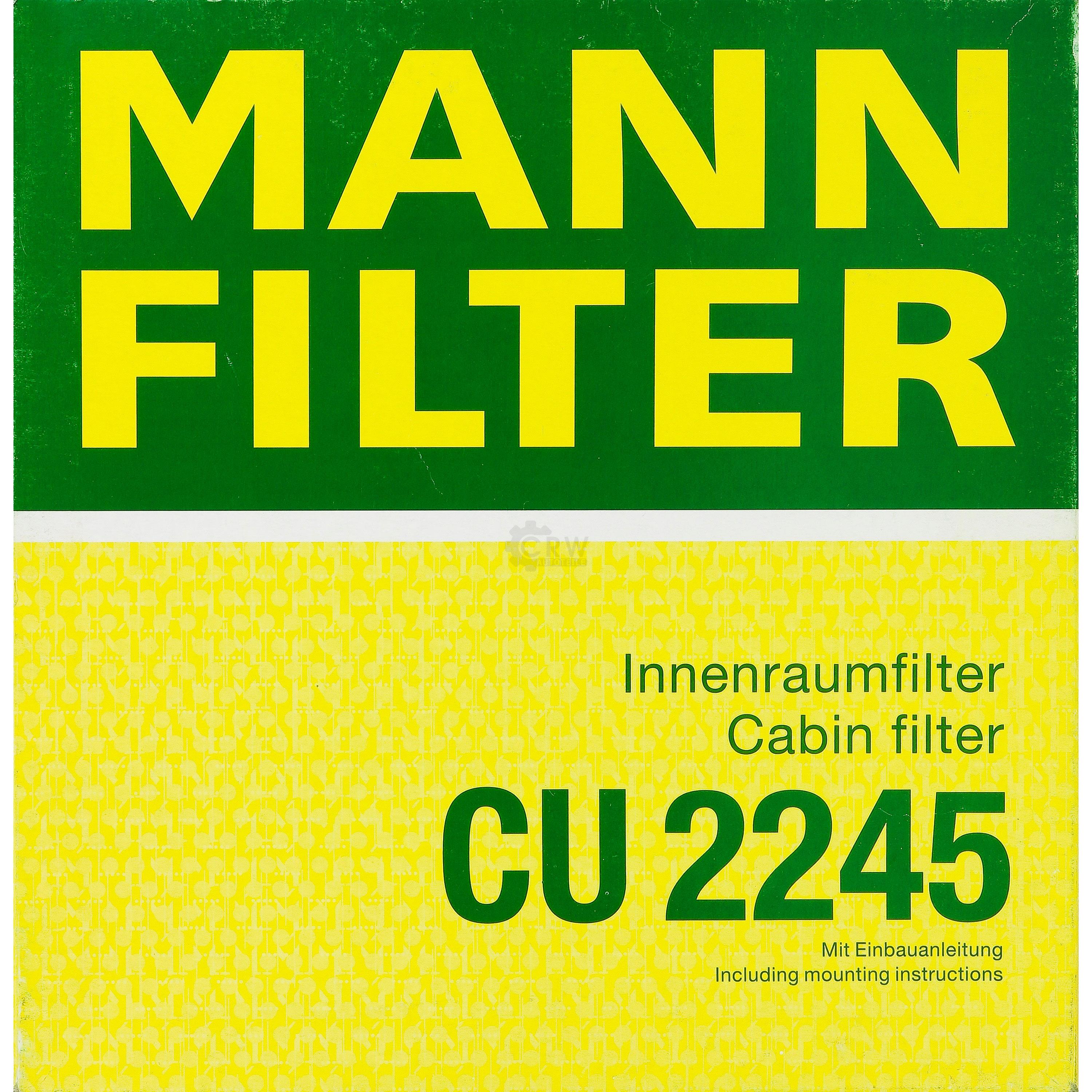 MANN-FILTER Innenraumfilter Pollenfilter CU 2245